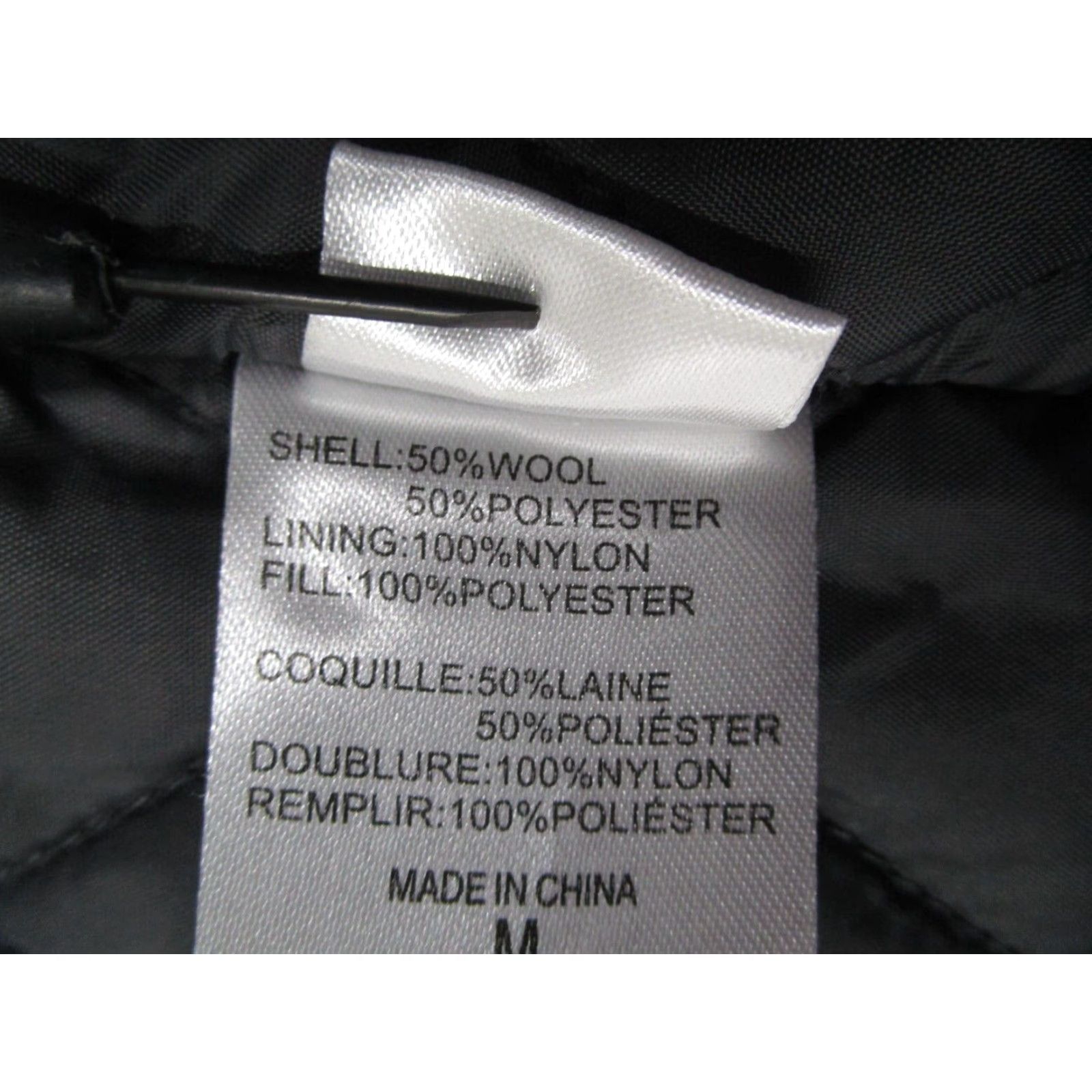 Vintage LRG Coat Mens Medium Gray Wool Blend Full Zip Hood Quilted Lining Size US M / EU 48-50 / 2 - 6 Thumbnail