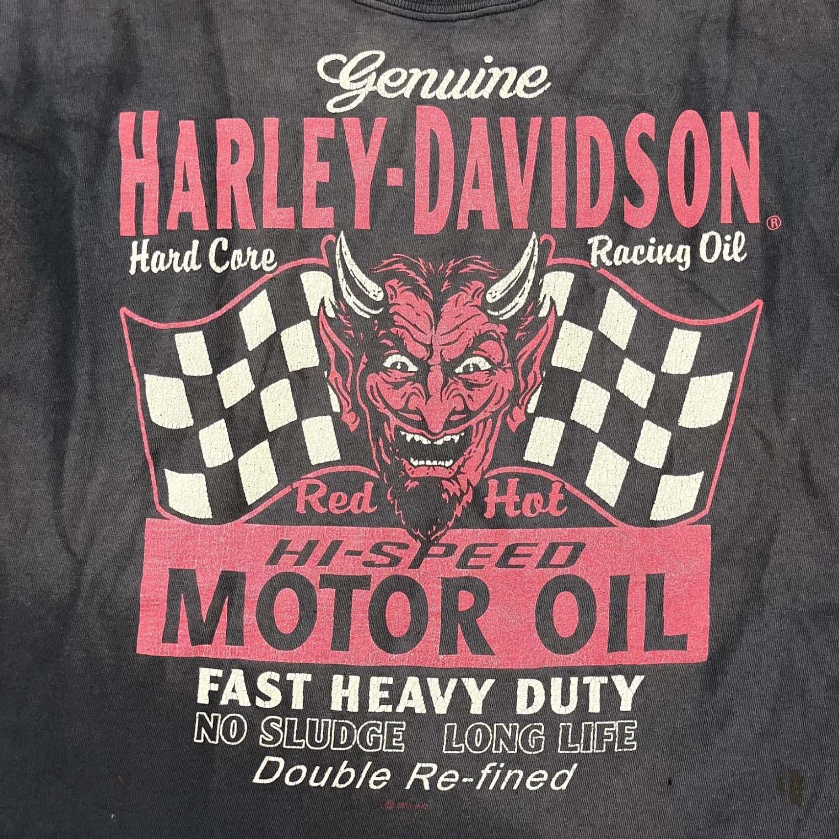 Harley Davidson VINTAGE Harley-Davidson Shirt Men L Black Graphic Print Skull Logo Short Sleeve Crew Neck 2000s Mens Size US L / EU 52-54 / 3 - 3 Thumbnail