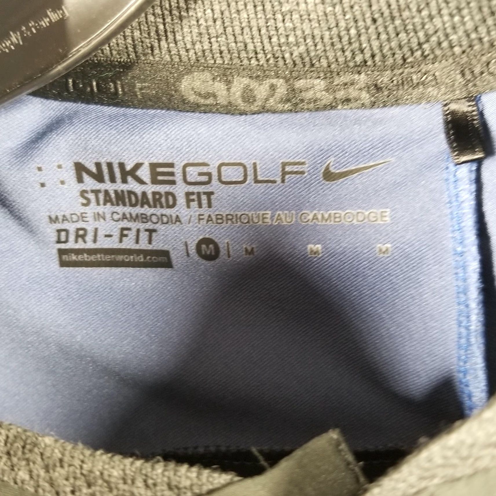 Nike Nike Golf Shirt Mens Large Black Blue Dri-Fit Athletic Performance Sample Size US L / EU 52-54 / 3 - 4 Thumbnail