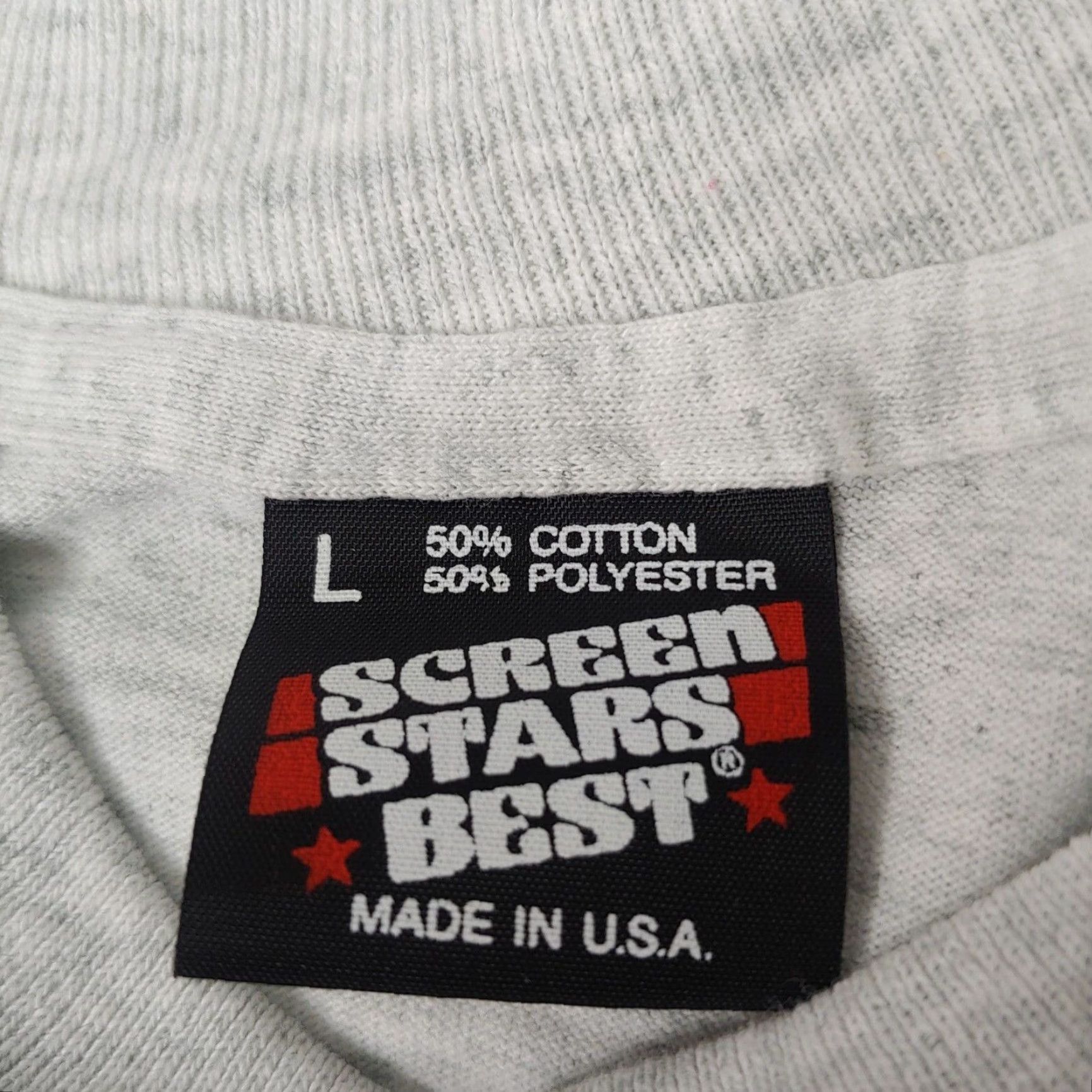 Vintage VINTAGE Screen Stars Best Operation Desert Storm Shirt Gray Short Sleeve Crew Neck Large L US Military Soldier Patriot Single Stitch T-Shirt Men Size US L / EU 52-54 / 3 - 4 Thumbnail