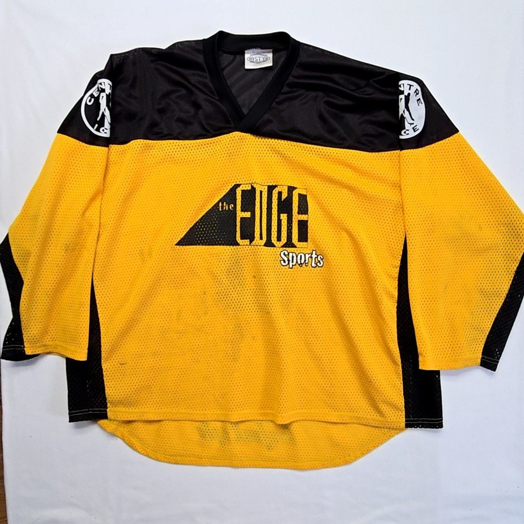 Vintage Vintage Hystyk Sport Hockey Jersey Yellow Black XL Jersey Size US XL / EU 56 / 4 - 1 Thumbnail