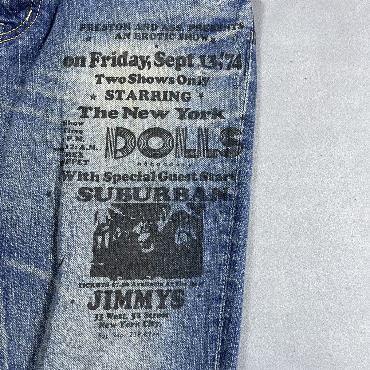 Hysteric Glamour HYSTERIC GLAMOUR JEANS NEW YORK DOLLS PANTS Size 32" / US 10 / IT 46 - 4 Thumbnail