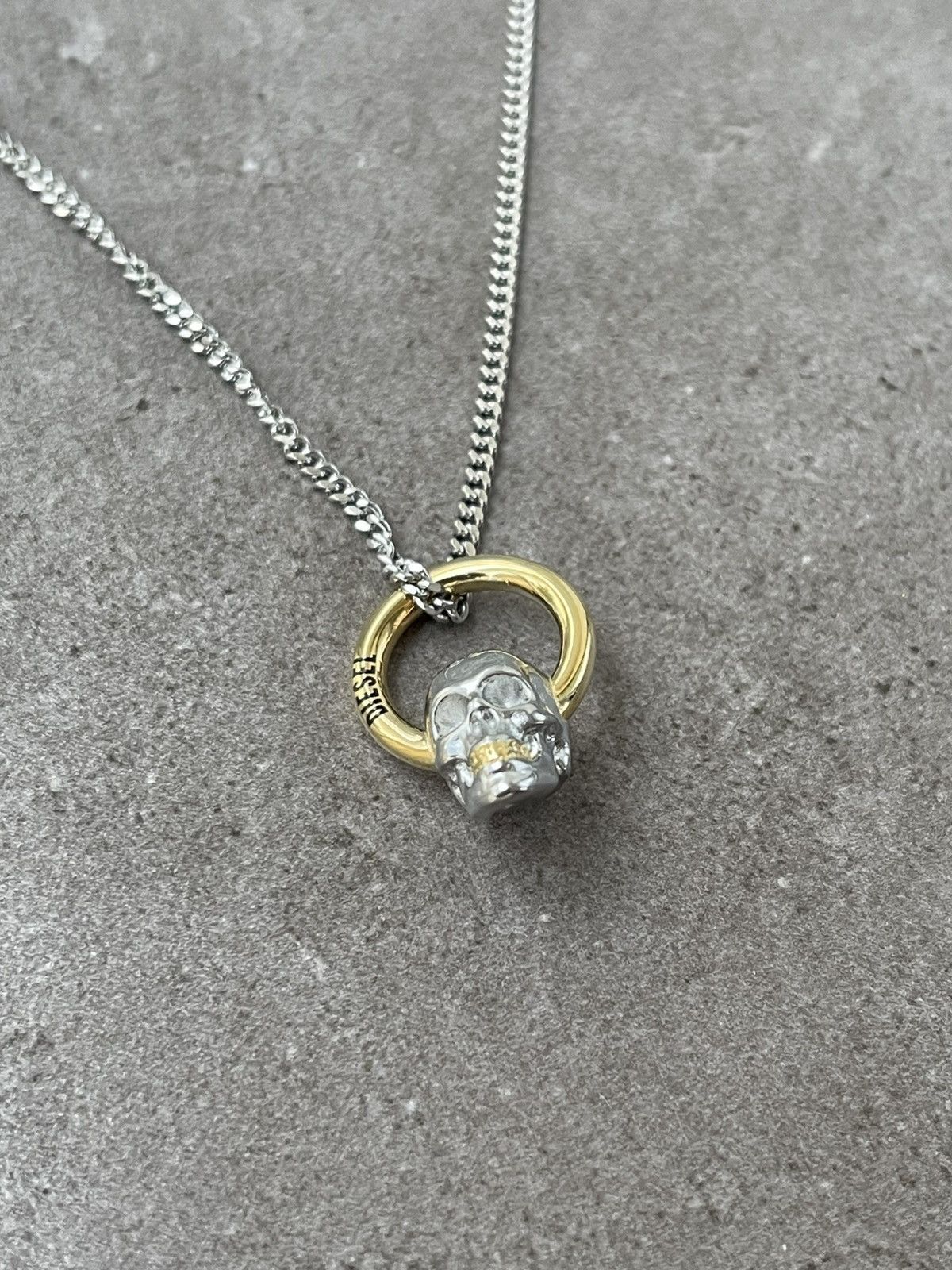 Diesel !DS! SS23 Diesel Skull Silver Necklace Size ONE SIZE - 5 Thumbnail