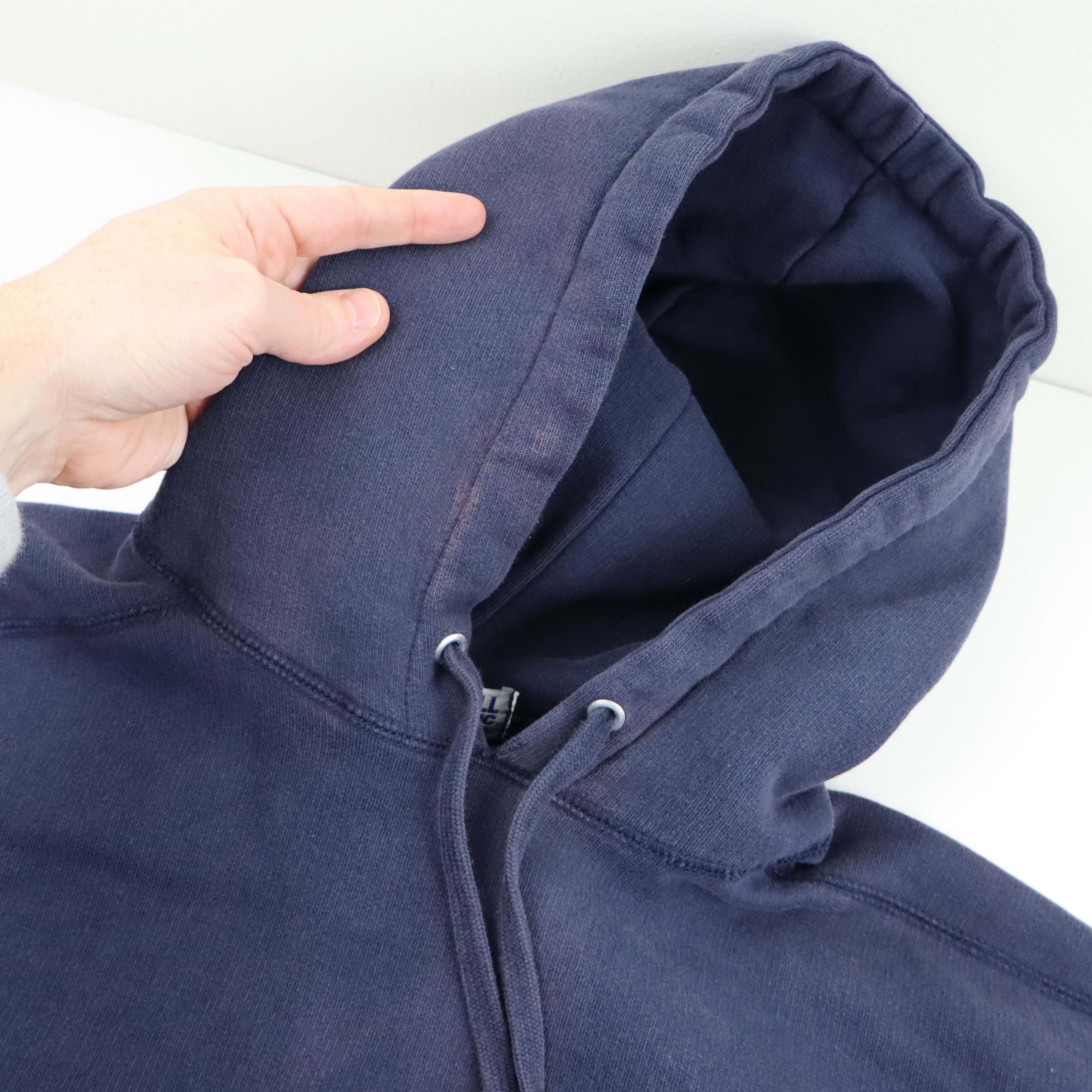 Russell Athletic × Vintage Russell Baggy Grunge Faded Heavyweight Hoodie Mens Large Y2K Size US L / EU 52-54 / 3 - 9 Thumbnail