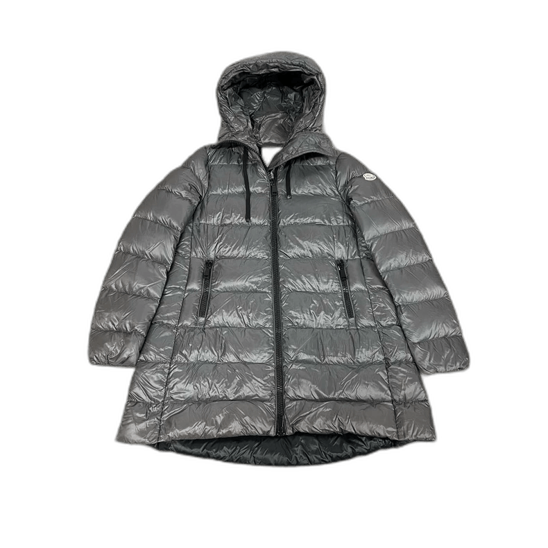 Moncler Moncler Gray Long Padded Coat Size Zero Size XS / US 0-2 / IT 36-38 - 1 Thumbnail