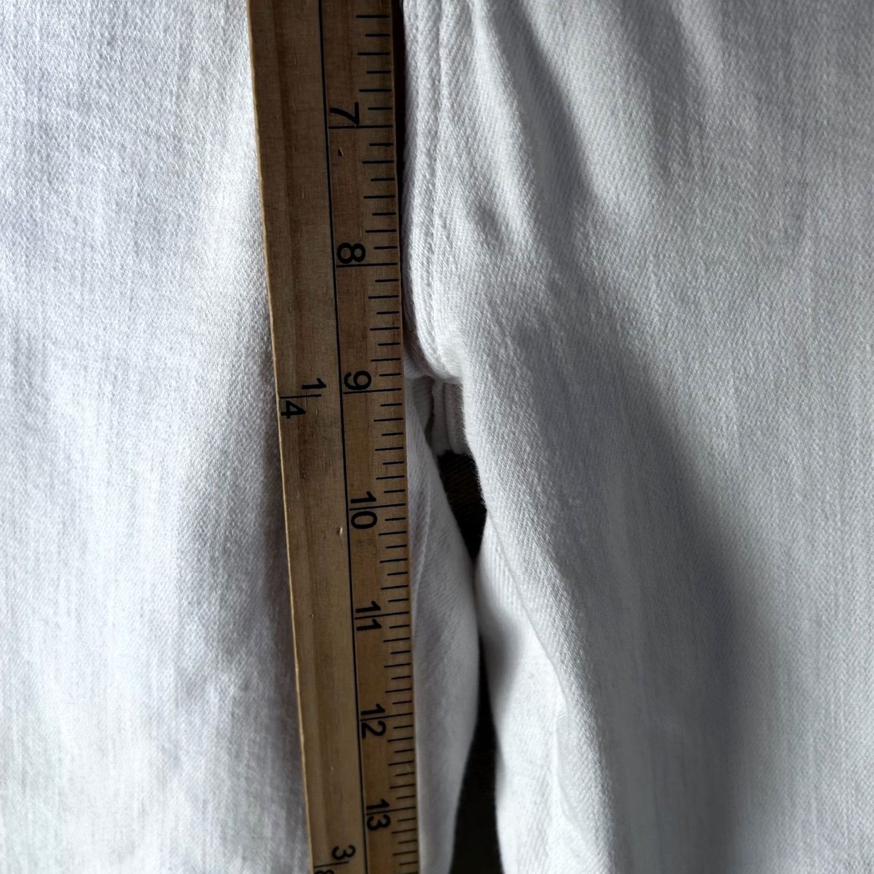 L'AGENCE VINTAGE? No. L'AGENCE Kendra High Rise Cropped Flare Jeans White Raw Hem 26 2651ISK Size 26" / US 2 / IT 38 - 6 Thumbnail