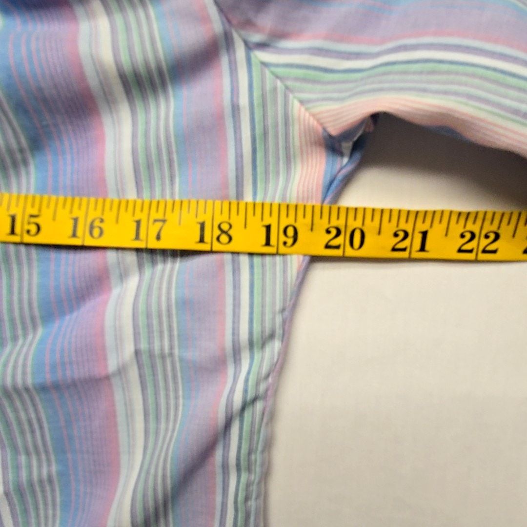 Vintage Vintage Striped Button Up Womens Pastel Blue M Shirt Size M / US 6-8 / IT 42-44 - 7 Thumbnail