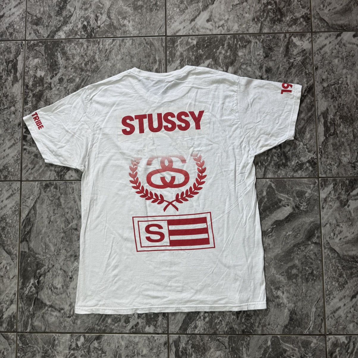 Stussy × Vintage Vintage Stussy Flag Lightly T-Shirt Size L Size US L / EU 52-54 / 3 - 1 Thumbnail
