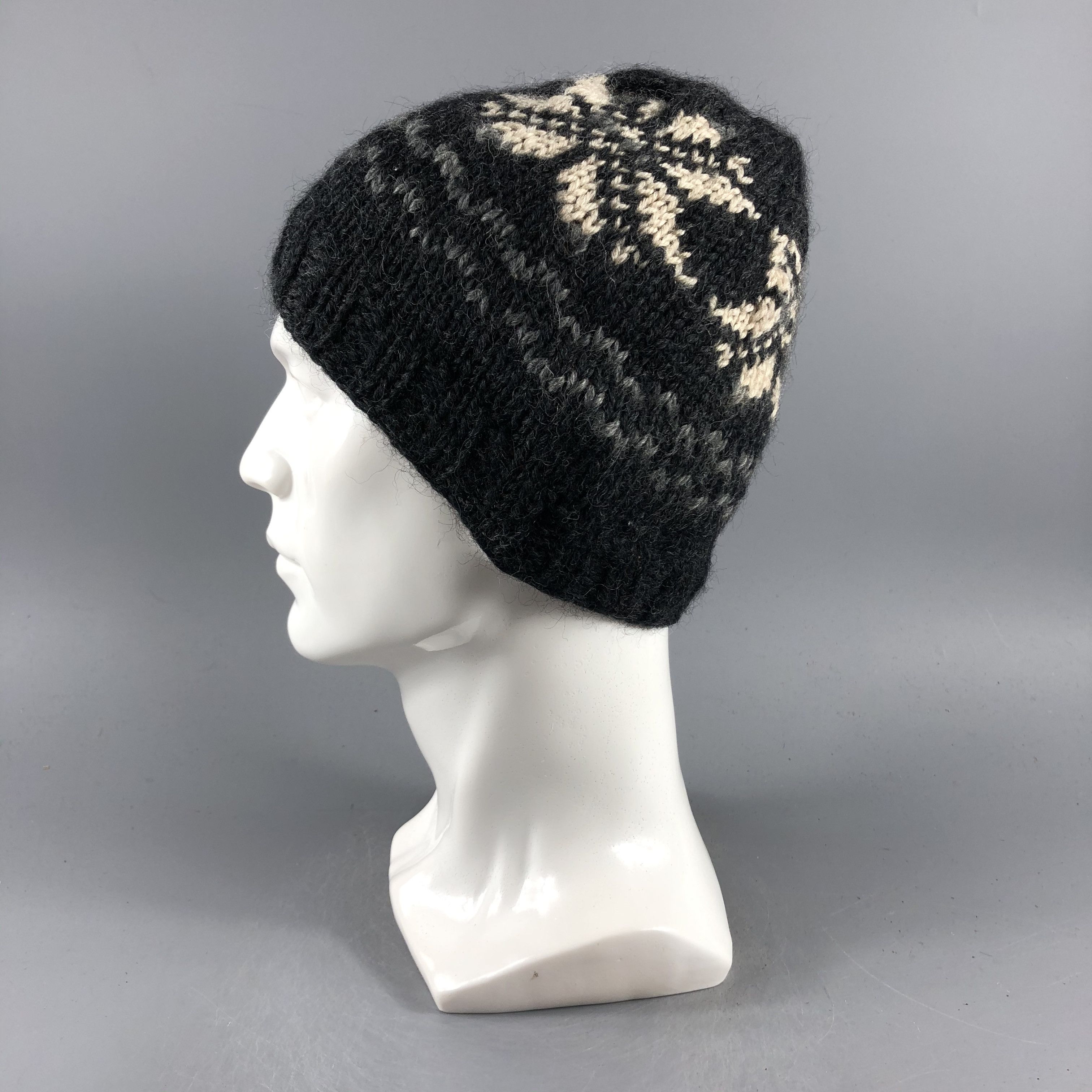 Japanese Brand × Vintage Womens Fair Isle Beanie Snow Hat Snow Cap -D498 Size ONE SIZE - 2 Thumbnail