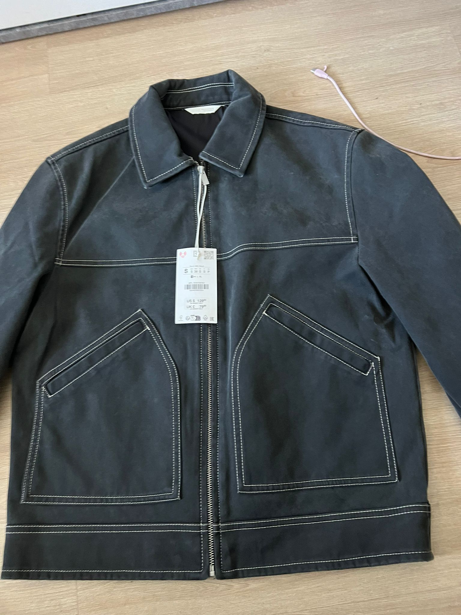 Zara Zara Boxi fit faux suede jacket size man S Size US S / EU 44-46 / 1 - 5 Thumbnail