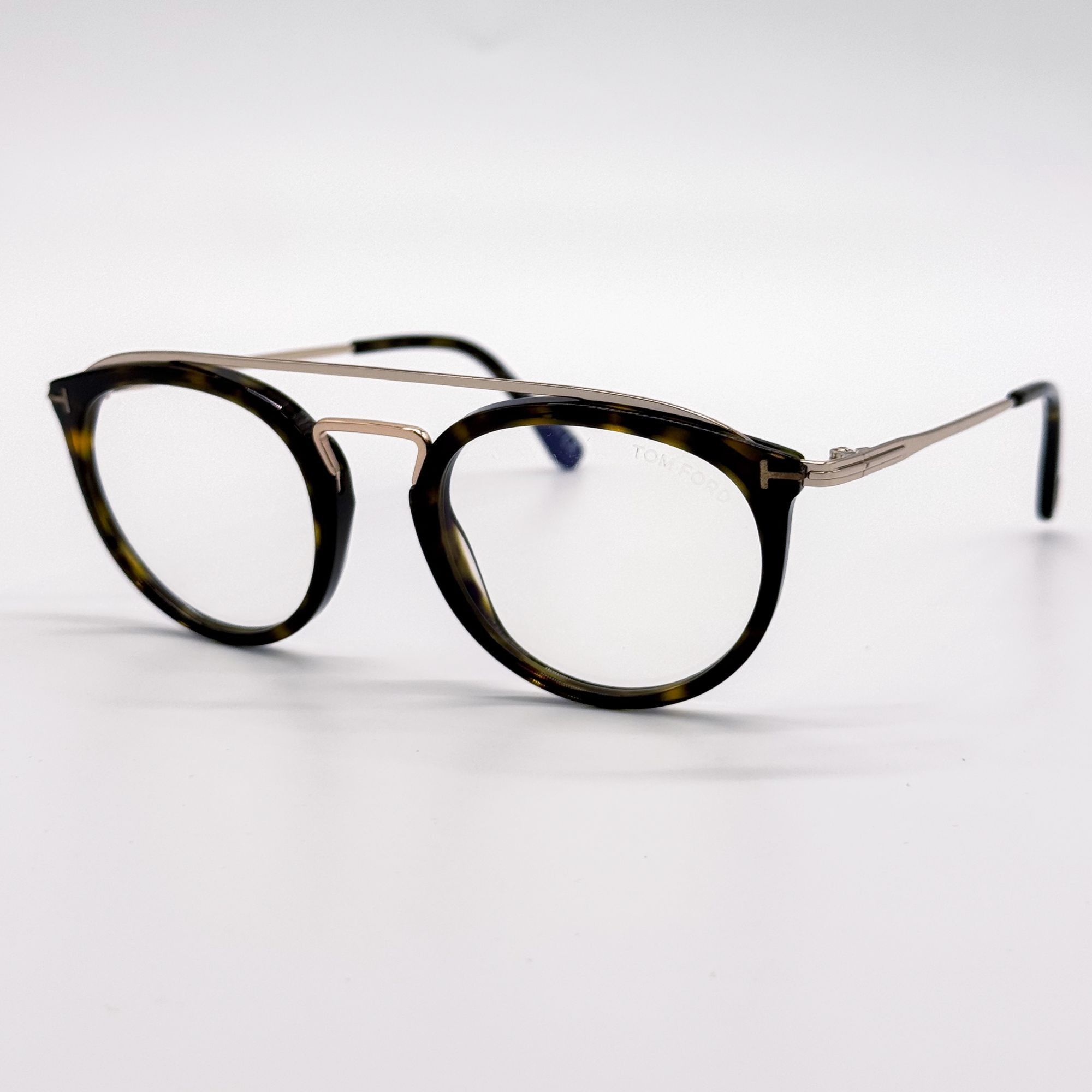 Tom Ford NEW TOM FORD EYEGLASSES TF5516 052 ROUND HAVANA WOMEN FT5516 Size ONE SIZE - 2 Thumbnail