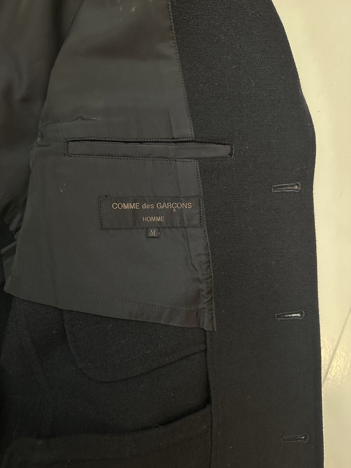 Comme des Garcons Comme des Garçons Homme Wool Blazer Size 40R - 2 Thumbnail