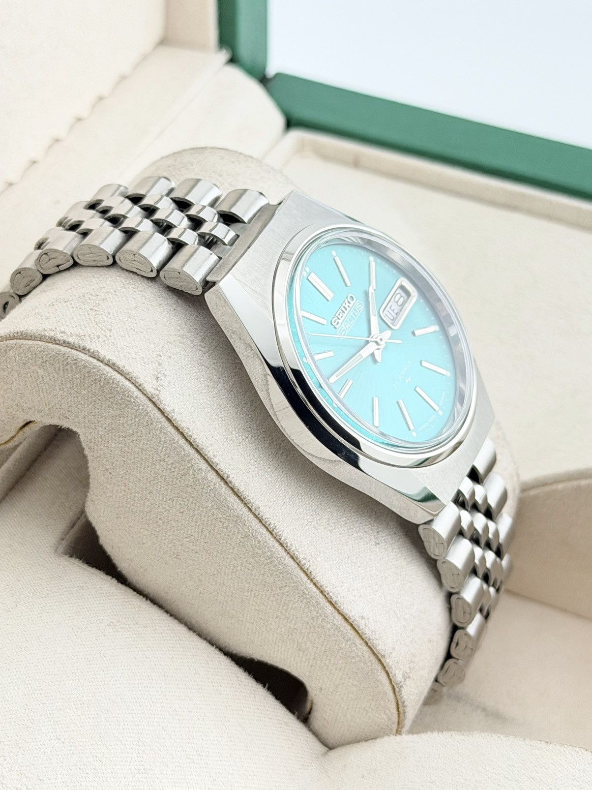Seiko Seiko 5 Automatic Sea Green Dial 6309 Vintage Mens Watch Size 36 - 4 Thumbnail