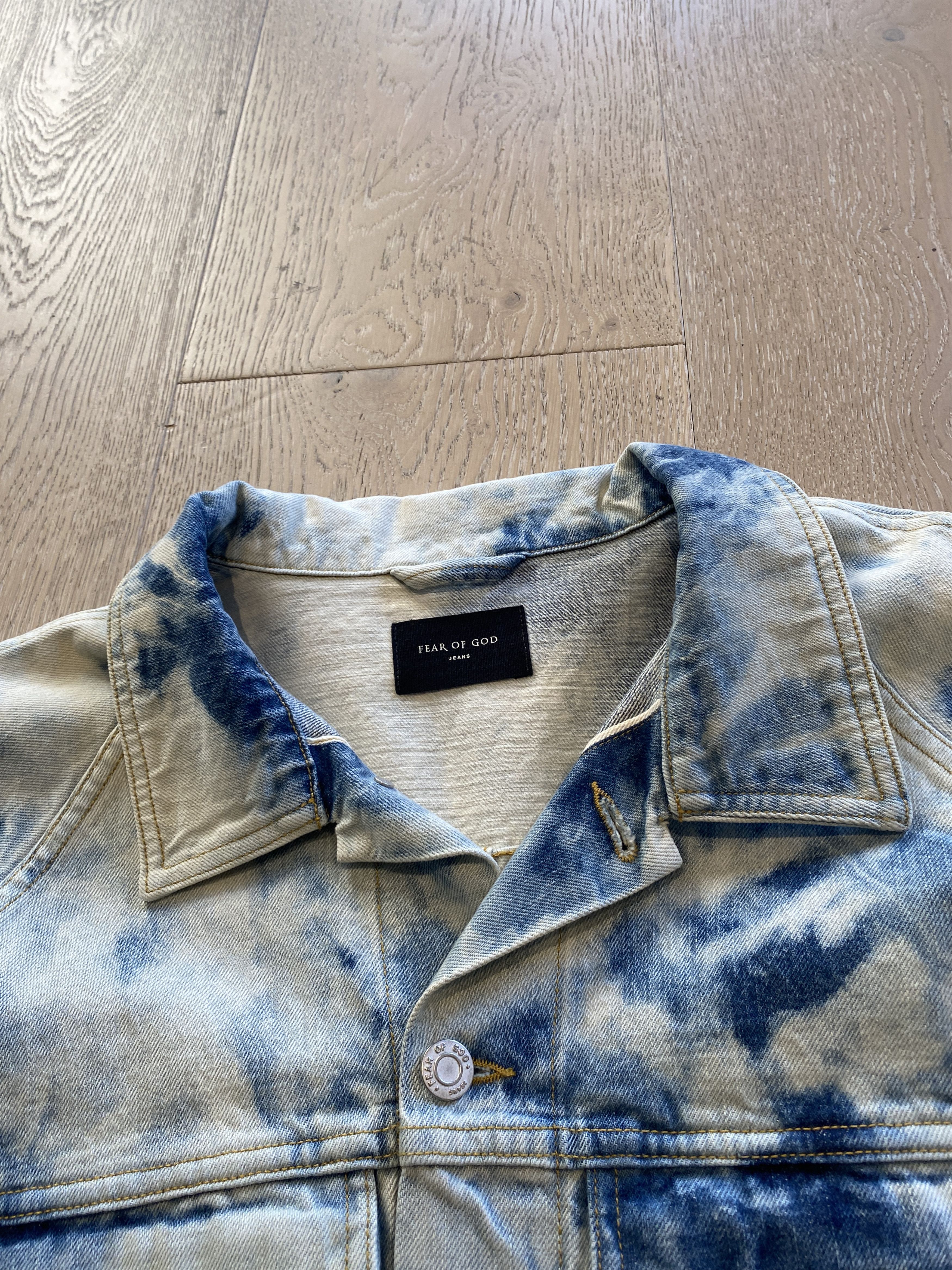 Fear of God INVERTED HOLY WATER $1300 NEW FIFTH DENIM JACKET FEAR OF GOD Size US XL / EU 56 / 4 - 10 Thumbnail
