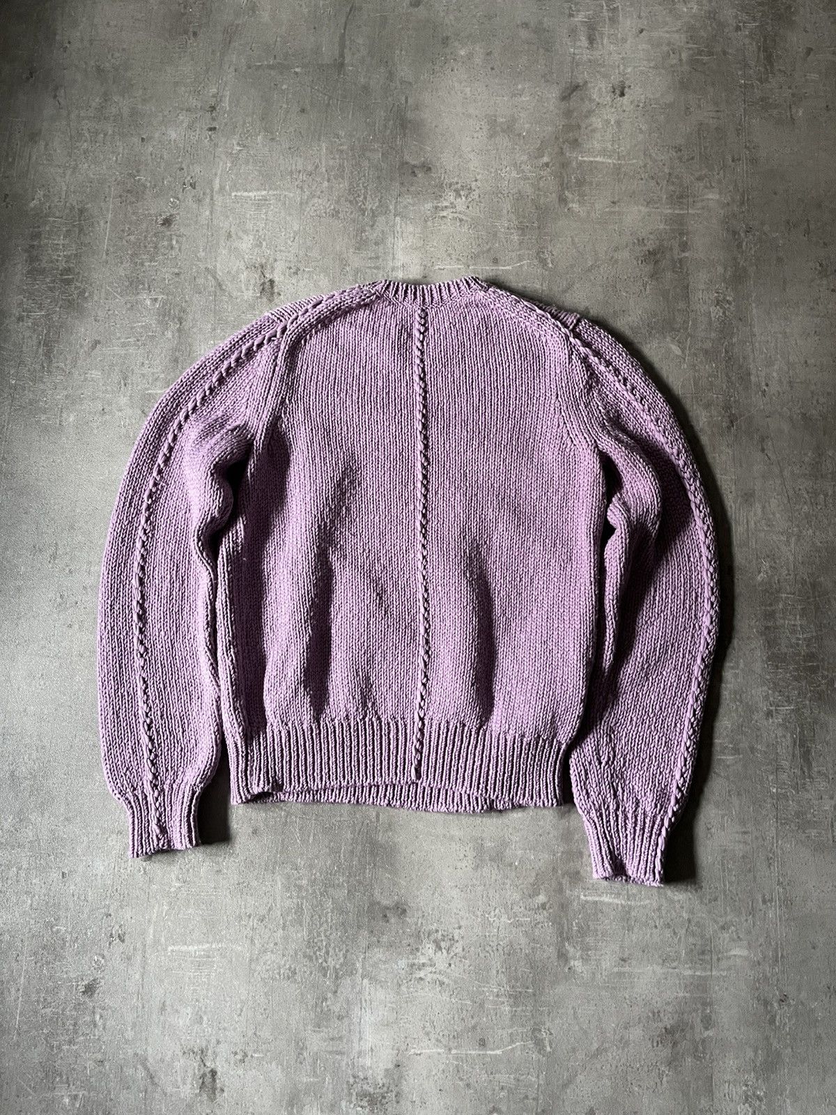 Helmut Lang Helmut Lang seamed knitted sweater pink purple rare Size US S / EU 44-46 / 1 - 8 Thumbnail