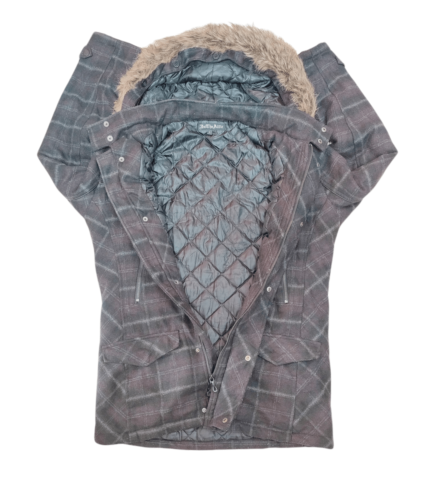 In The Attic × Japanese Brand In The Attic Sherpa Wool Winter Parkas Jacket Size US L / EU 52-54 / 3 - 4 Thumbnail