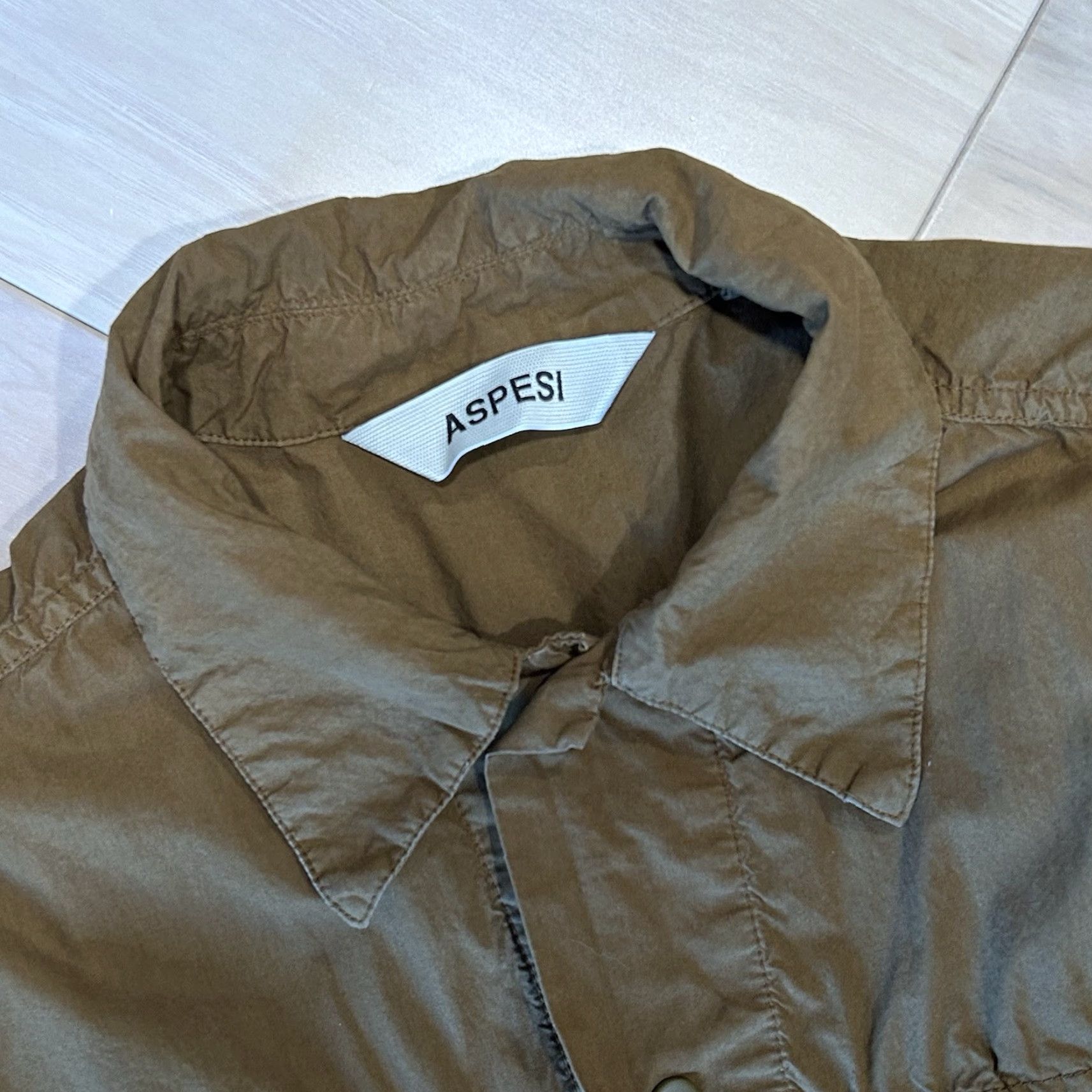 Aspesi Aspesi Bomber Jacket Men’s Medium Knit Cotton Brown Snap Button Casual, Travel, Business Urban Fashion, Streetwear Womens Mens Boys Girls Size US M / EU 48-50 / 2 - 4 Thumbnail