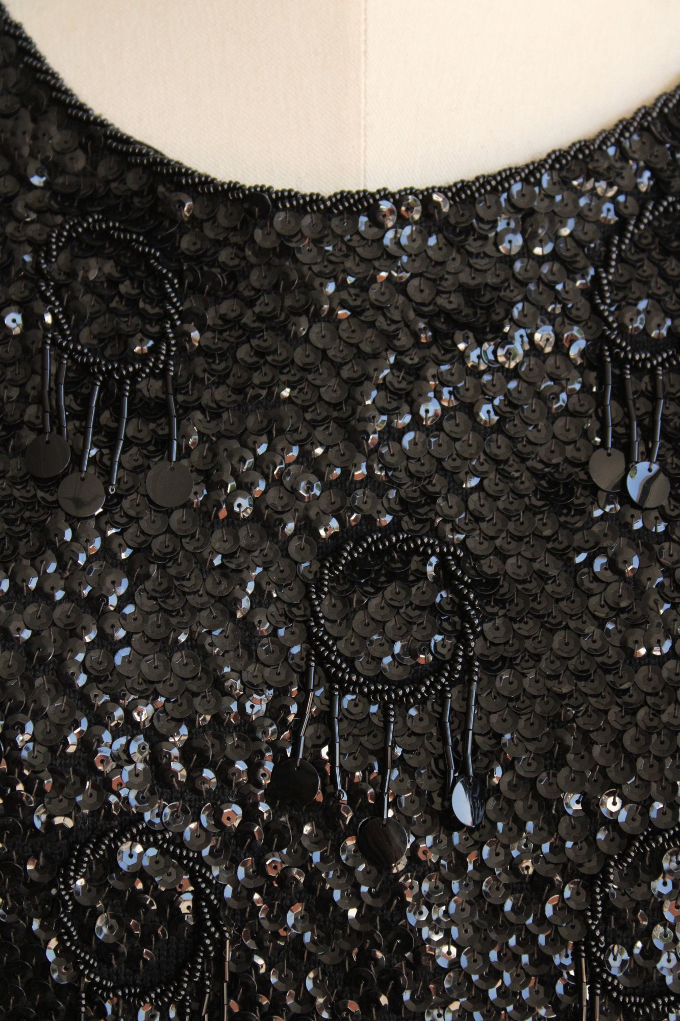 Vintage Vintage 1960s Womens Top, Forecast Shops Beaded and Sequined Size M / US 6-8 / IT 42-44 - 4 Thumbnail