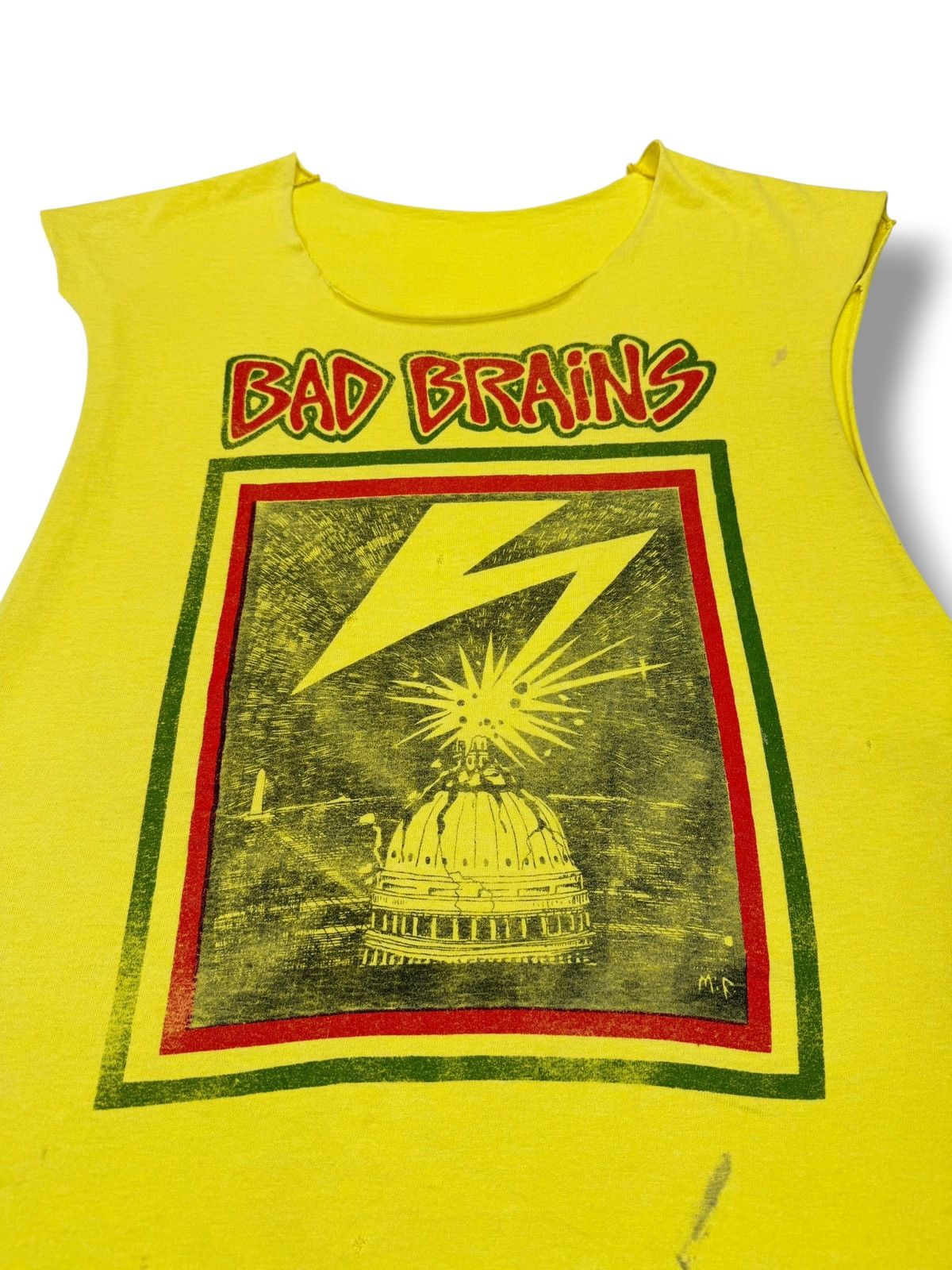 Band Tees Vintage 90’s Bad Brains Cut Off Band Tee Shirt Size US XL / EU 56 / 4 - 5 Thumbnail