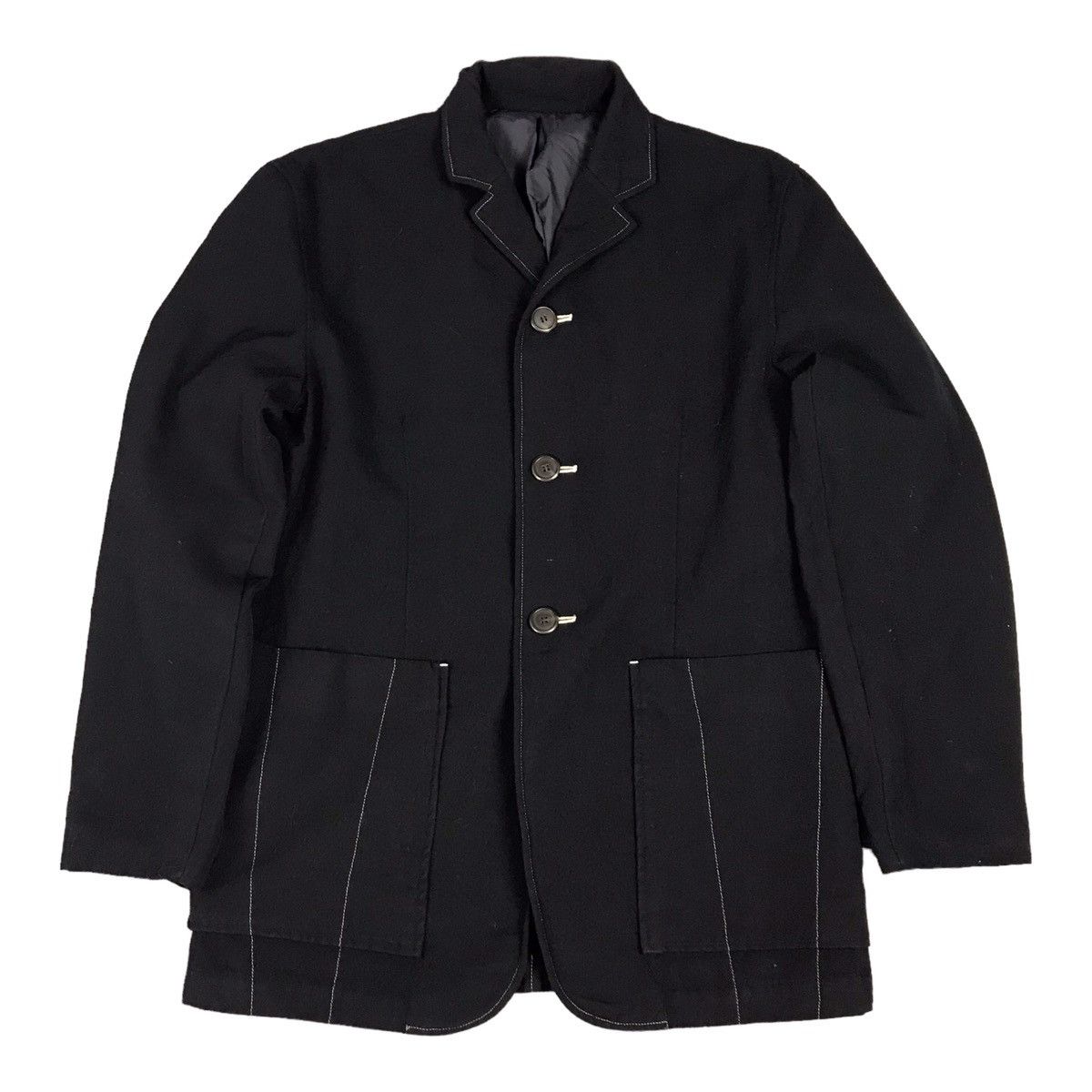 Issey Miyake ISSEY MIYAKE WOOL JAPAN STYLE COAT JACKET Size US M / EU 48-50 / 2 - 1 Thumbnail