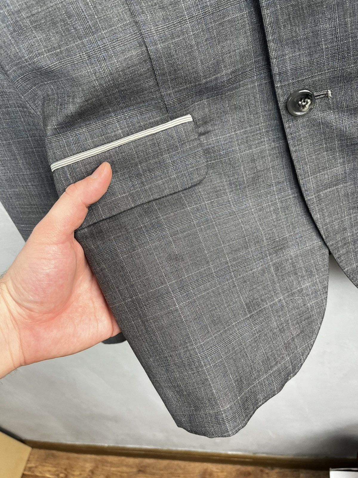 John Galliano John Galliano Printed Grey Blazer Size 50R - 10 Thumbnail