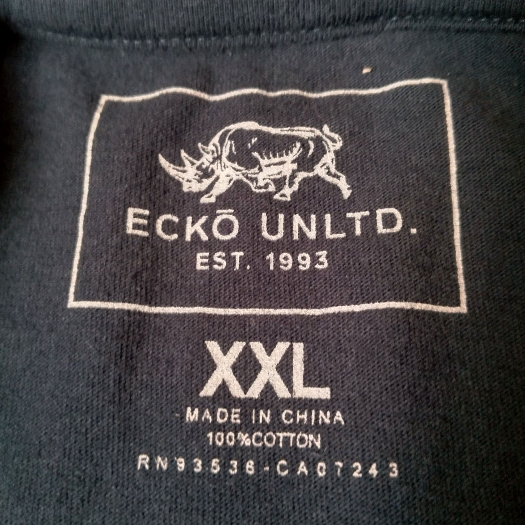 Ecko Unltd. ECKO UNLTD Shirt Men XXL Texas State Blue Cactus Rhino Graphic Streetwear T-Shirt Size US XXL / EU 58 / 5 - 4 Thumbnail