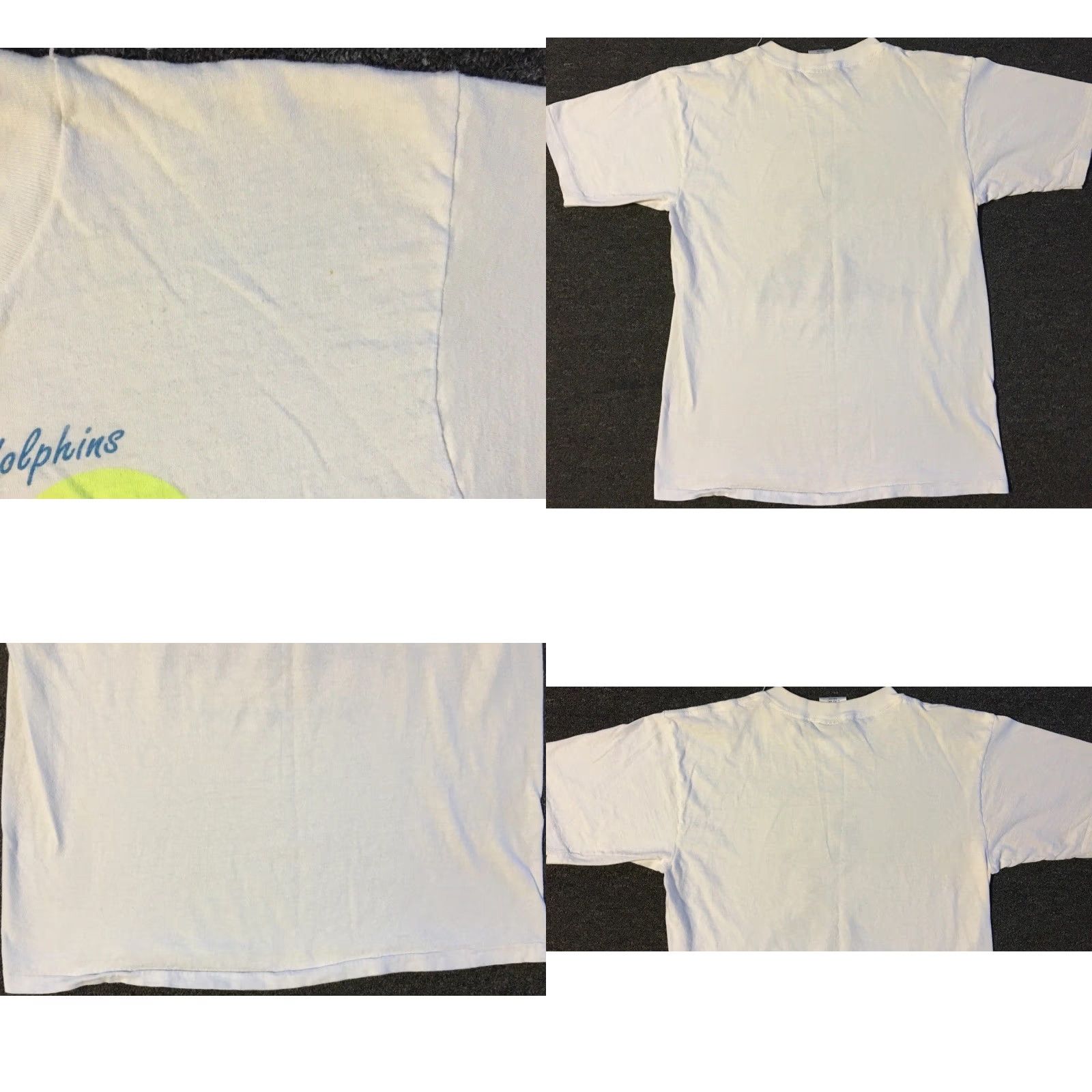 Vintage VINTAGE 80s I Swam With Dolphins Faded Shirt S White Short Sleeve T-Shirt Men Size US S / EU 44-46 / 1 - 9 Thumbnail