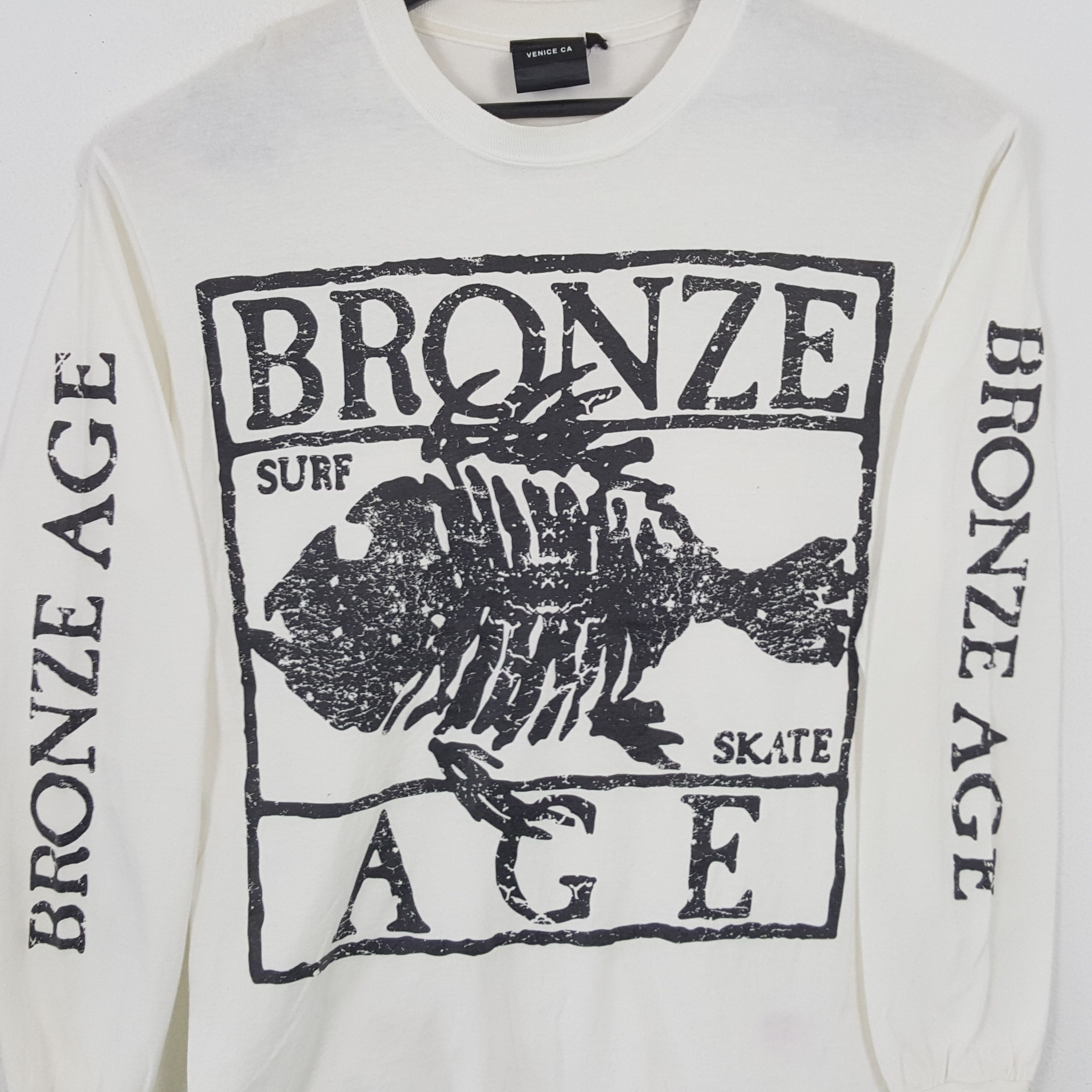 Vintage BRONZE AGE Surfing Streetwear Style Long Sleeve Tshirt Size US M / EU 48-50 / 2 - 2 Thumbnail