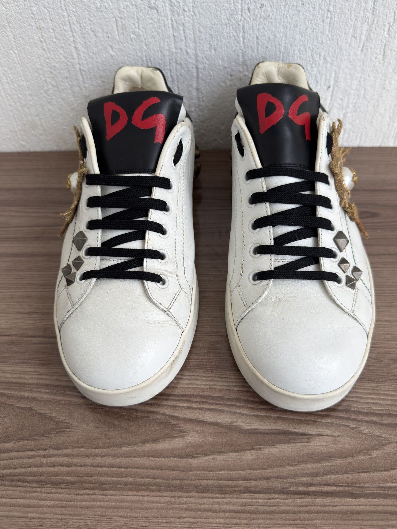 Dolce & Gabbana Portofino embellished studded sneaker Size US 9.5 / EU 42-43 - 6 Thumbnail