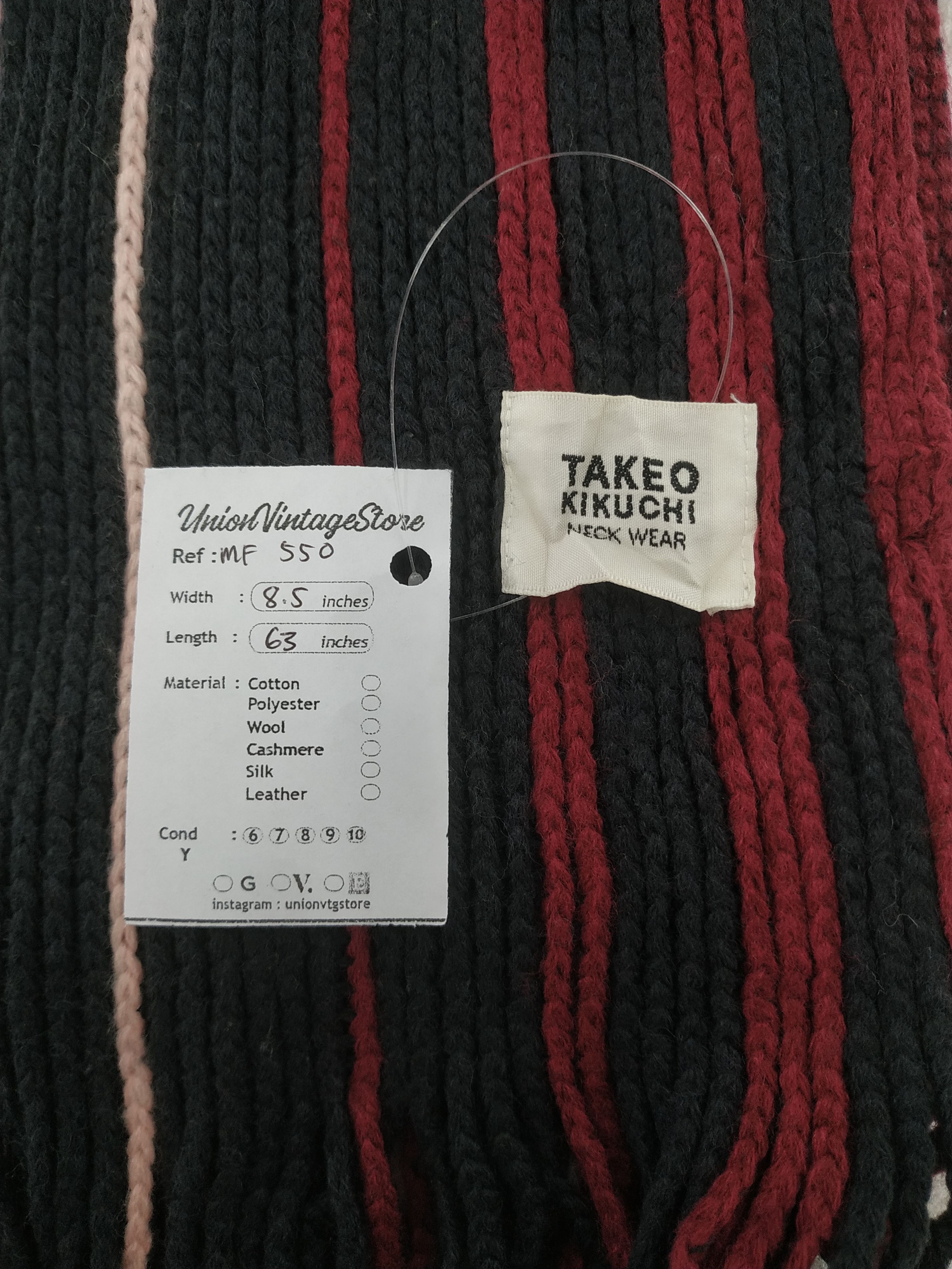 Takeo Kikuchi Vintage Takeo Kikuchi Scarf/Muffler/Neckwear MF550 Size ONE SIZE - 4 Thumbnail