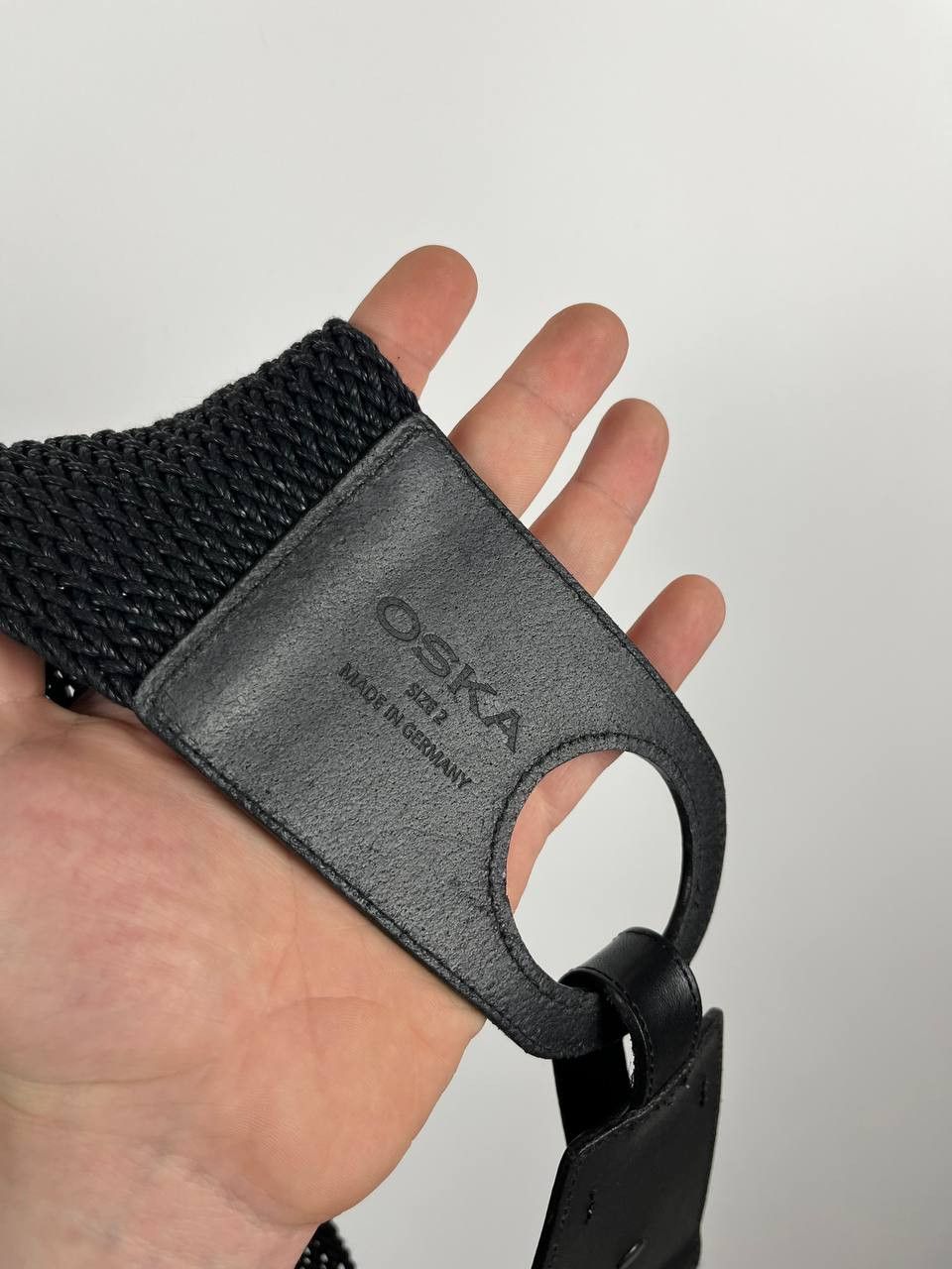 OSKA OSKA Black Woven Elastic Stretch Belt Size 2 Lagenlook Size ONE SIZE - 3 Thumbnail
