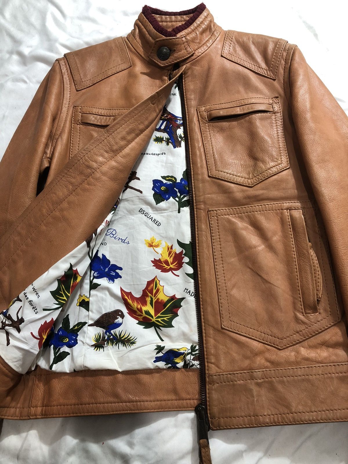 Dsquared2 DSQUARED2 Leather Brown Jacket y2k casual Size US M / EU 48-50 / 2 - 3 Thumbnail
