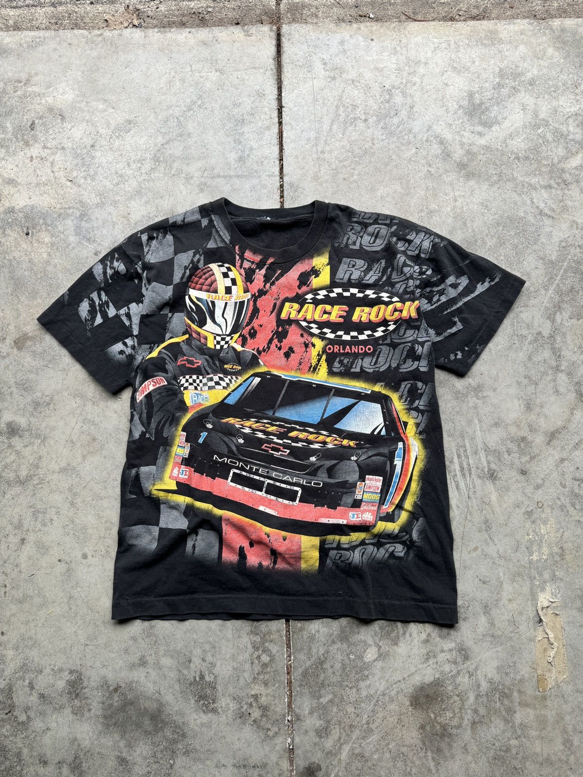 Crazy Grail Vintage 90’s NASCAR AOP Single Stitch T shirt