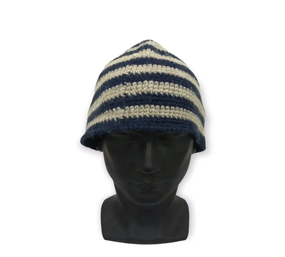 Japanese Brand Japanese Brand Stripe Design Beanie Hat Size ONE SIZE - 2 Thumbnail