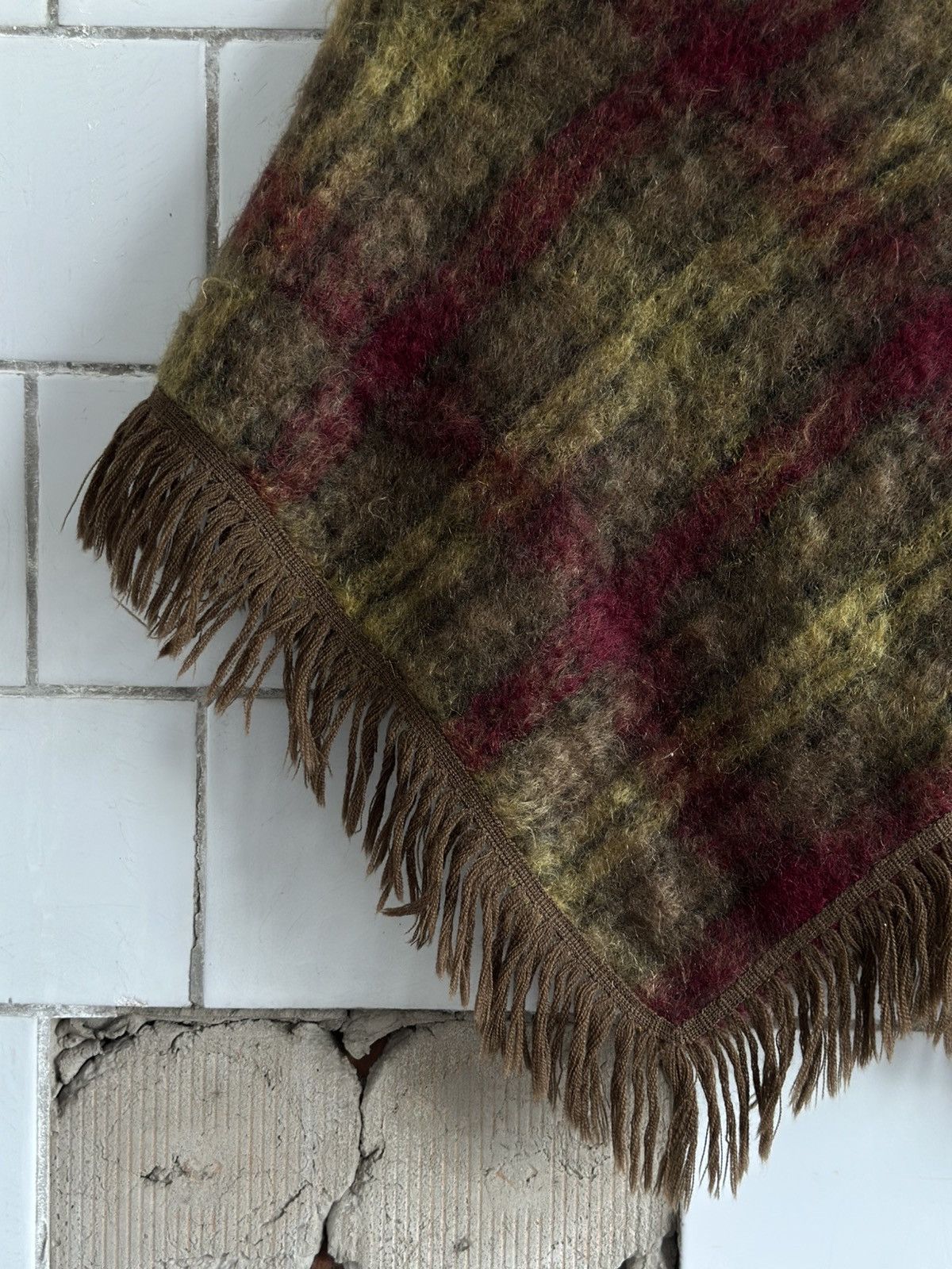 20471120 × Japanese Brand Vintage Glen Cree Mohair Wool Made in Scotland Cape Custom Size US L / EU 52-54 / 3 - 6 Thumbnail