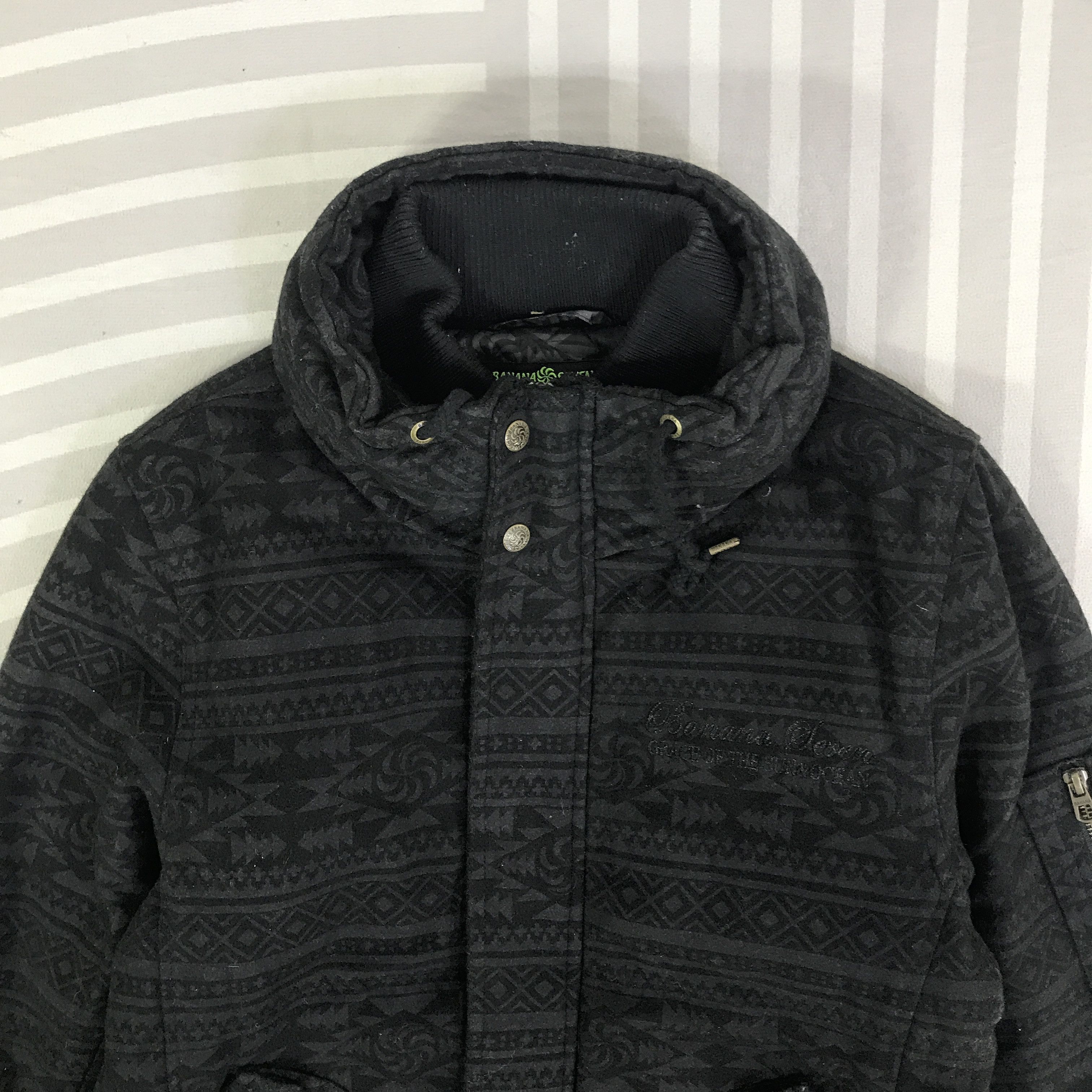Japanese Brand Vintage Banana Seven Wool Jacket Design Logo K109B6 Size US M / EU 48-50 / 2 - 2 Thumbnail