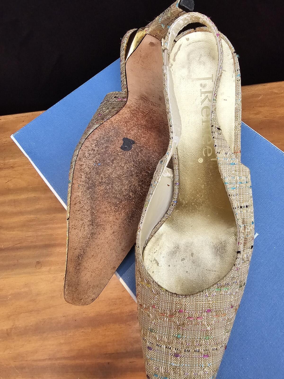 Other J. Renee' Heels Champange Womens Size 7.5 Tweed Slingback Size US 7.5 / IT 37.5 - 7 Thumbnail