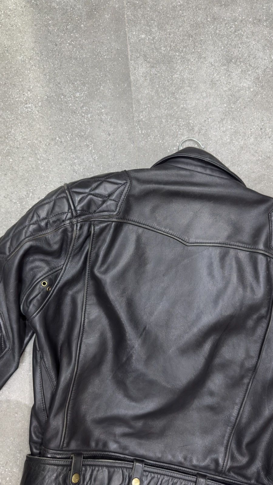 Japanese Brand × Kadoya Kadoya evo diamond lattice cable stayed leather jacket Size US XXL / EU 58 / 5 - 17 Thumbnail