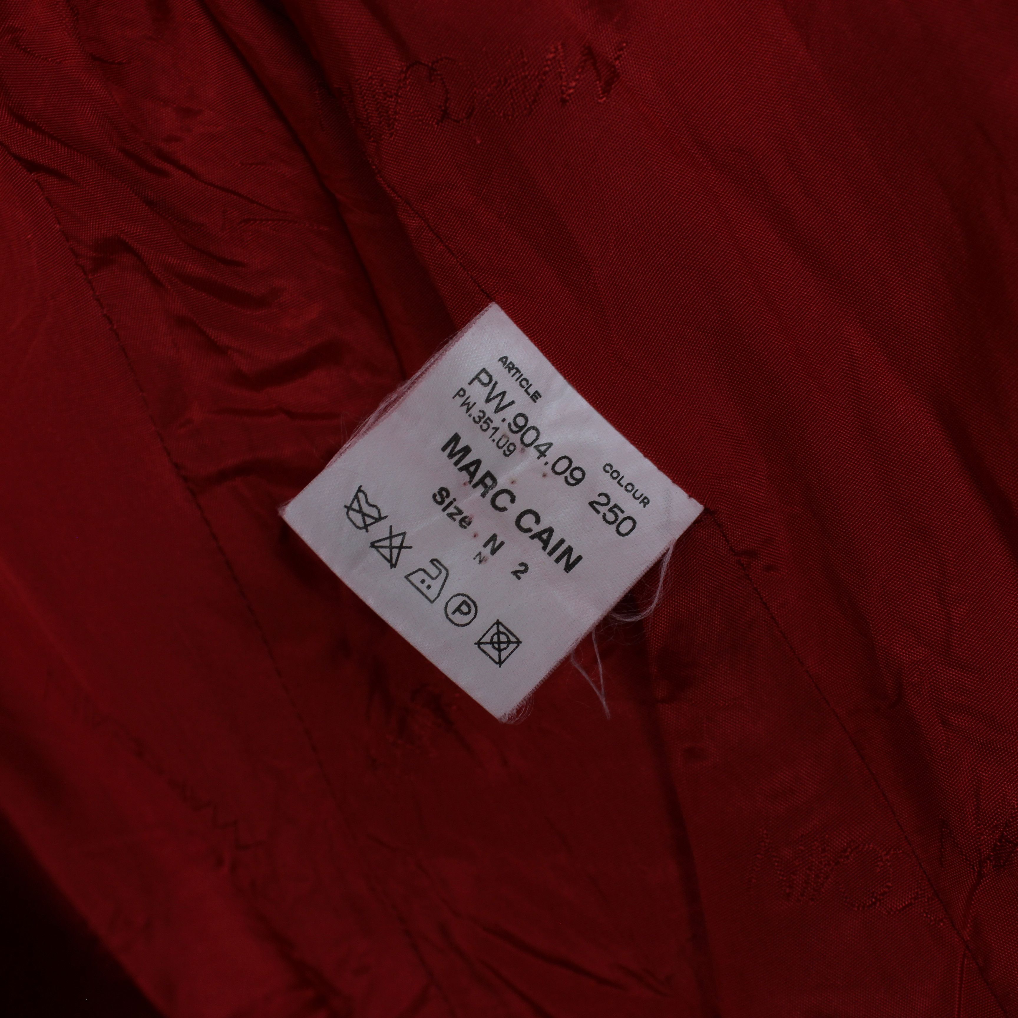 Other Marccain vintage wool red jacket full zip S M Size M / US 6-8 / IT 42-44 - 7 Thumbnail