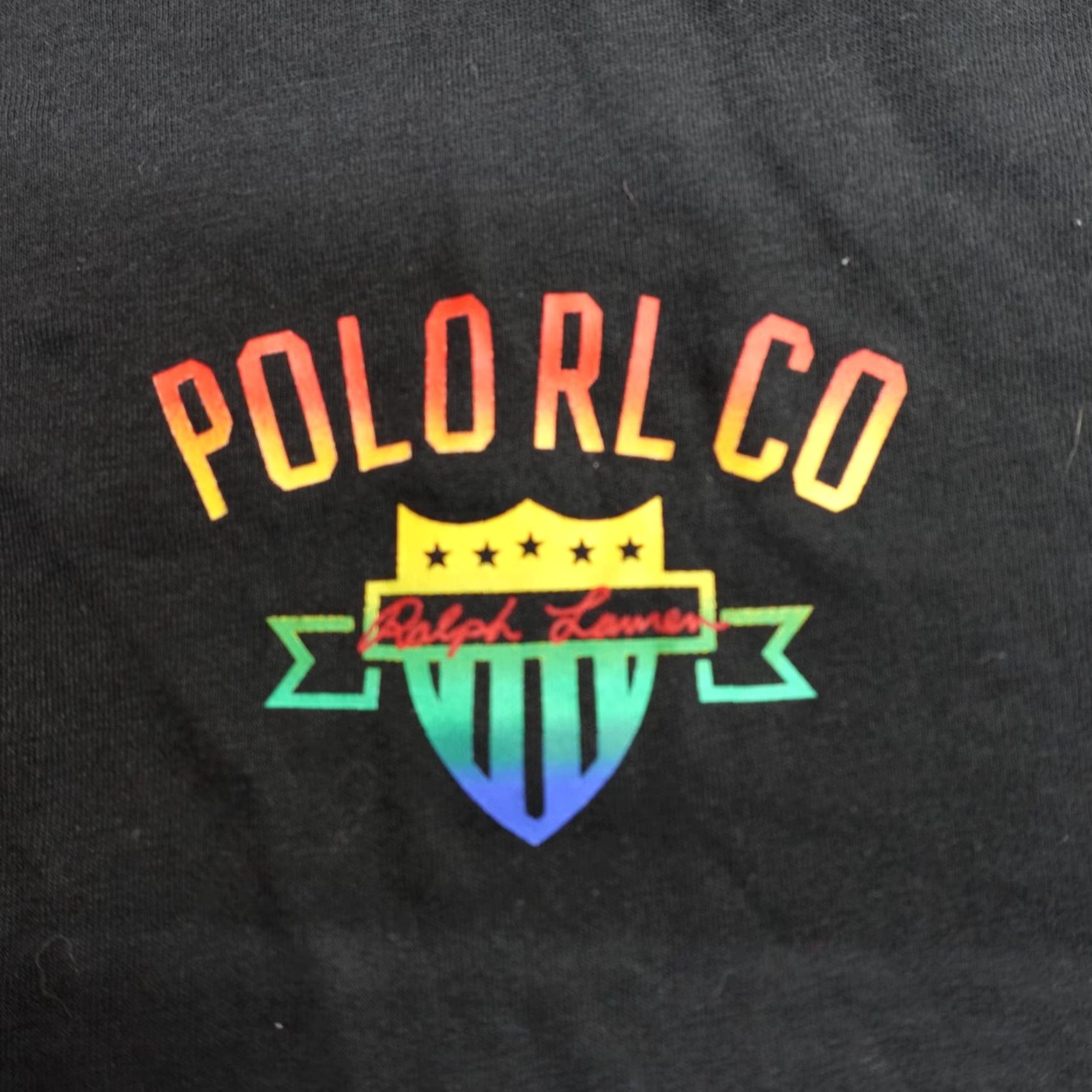 Polo Ralph Lauren VINTAGE Polo Ralph Lauren Shirt Large Black Chest Shield NEW Mens Crew Neck Short Sleeve Cotton T-Shirt L Black Ships Next Business Day Size US L / EU 52-54 / 3 - 2 Thumbnail