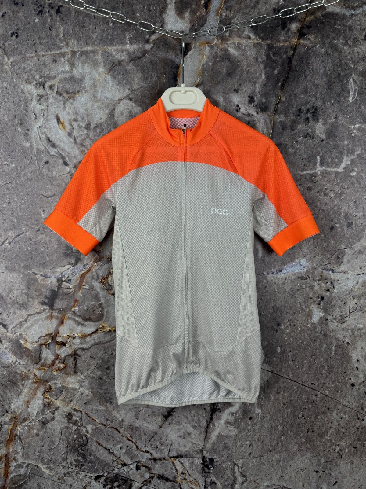 Rapha Mens POC Cycling Jersey Orange/Gray Size XS Size US XS / EU 42 / 0 - 1 Thumbnail