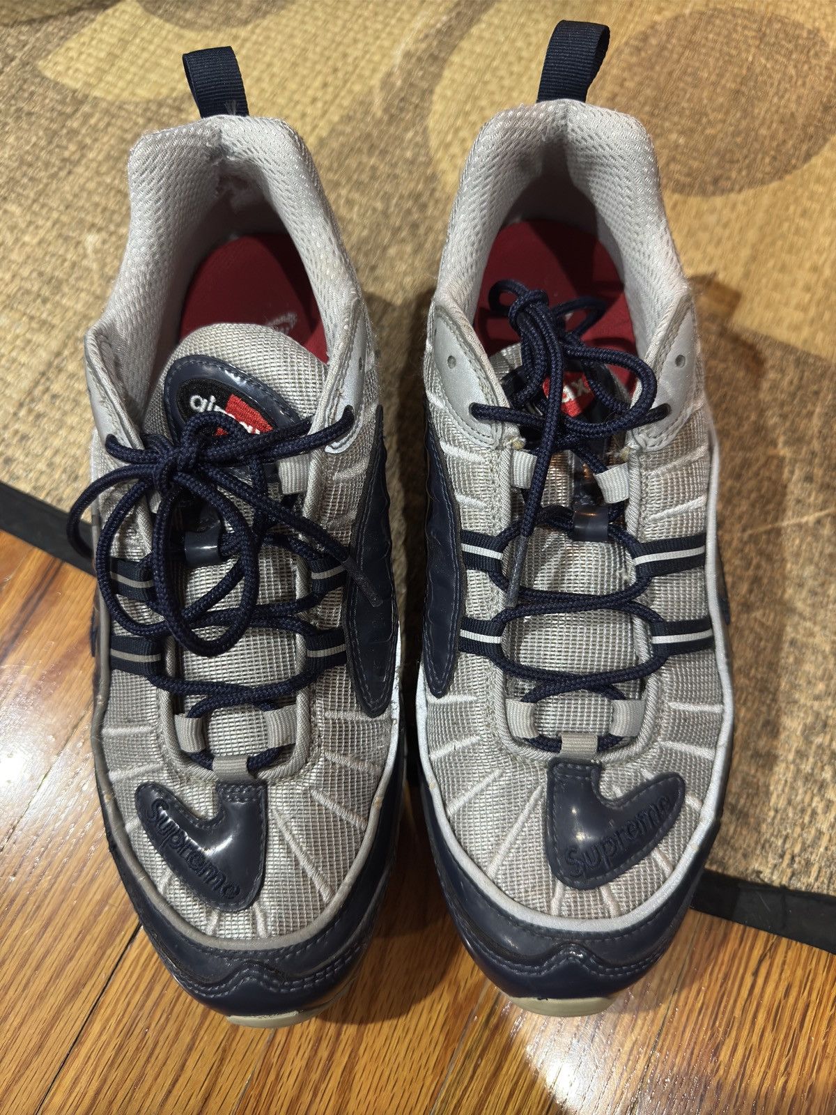 Nike × Supreme Supreme Nike Air Max 98 Navy Size US 8.5 / EU 41-42 - 1 Thumbnail