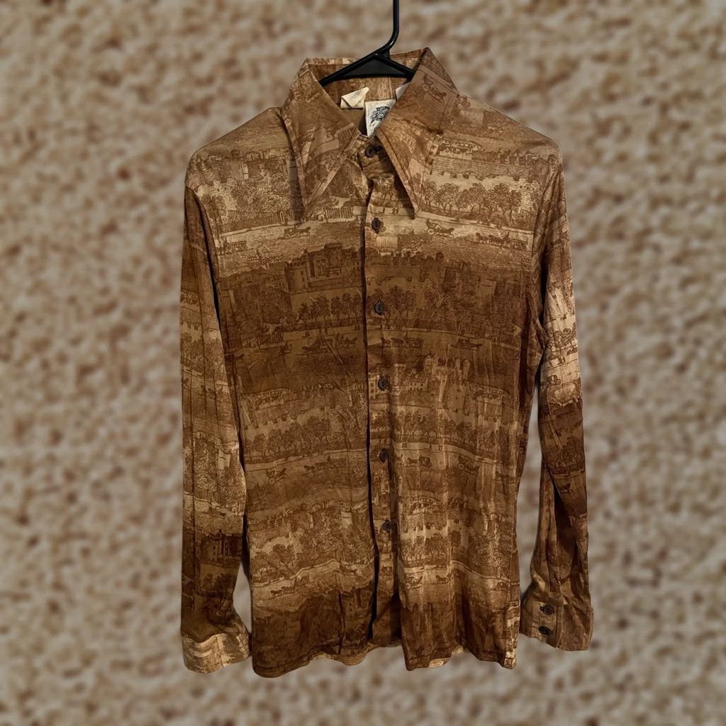Vintage VINTAGE Kennington Shirt Men's M California Western Horse Carriage Disco 70s Size US M / EU 48-50 / 2 - 1 Thumbnail