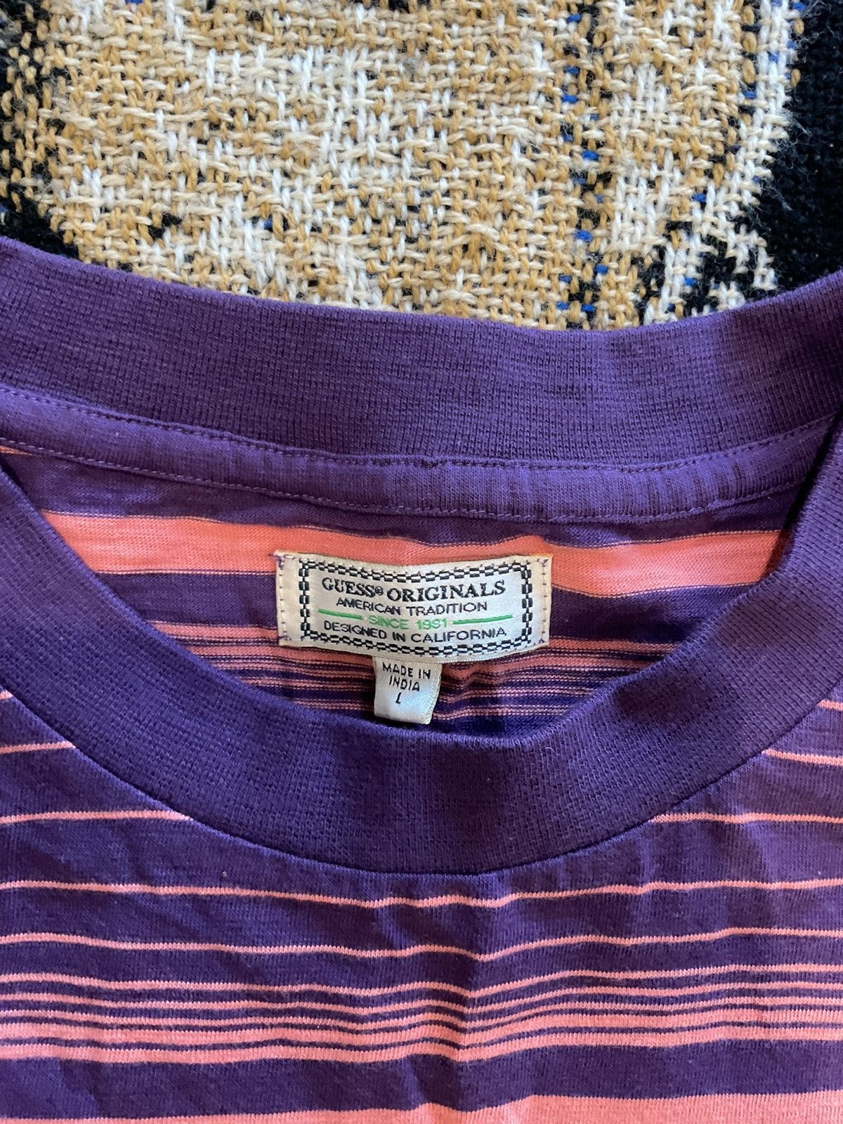 Guess Guess originals stripped shirt size large Size US L / EU 52-54 / 3 - 3 Thumbnail