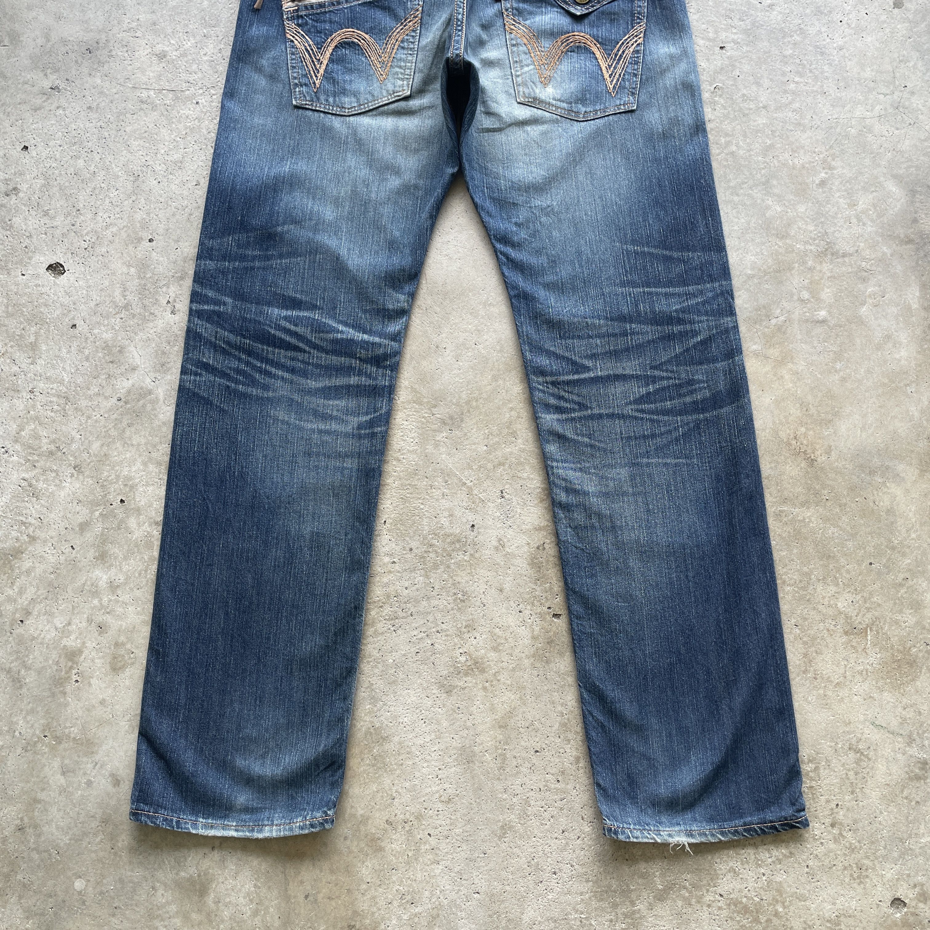 Edwin VINTAGE EDWIN XV JEANS DISTRESSED FADED DENIM PANTS W36x33.5 Size US 36 / EU 52 - 11 Thumbnail