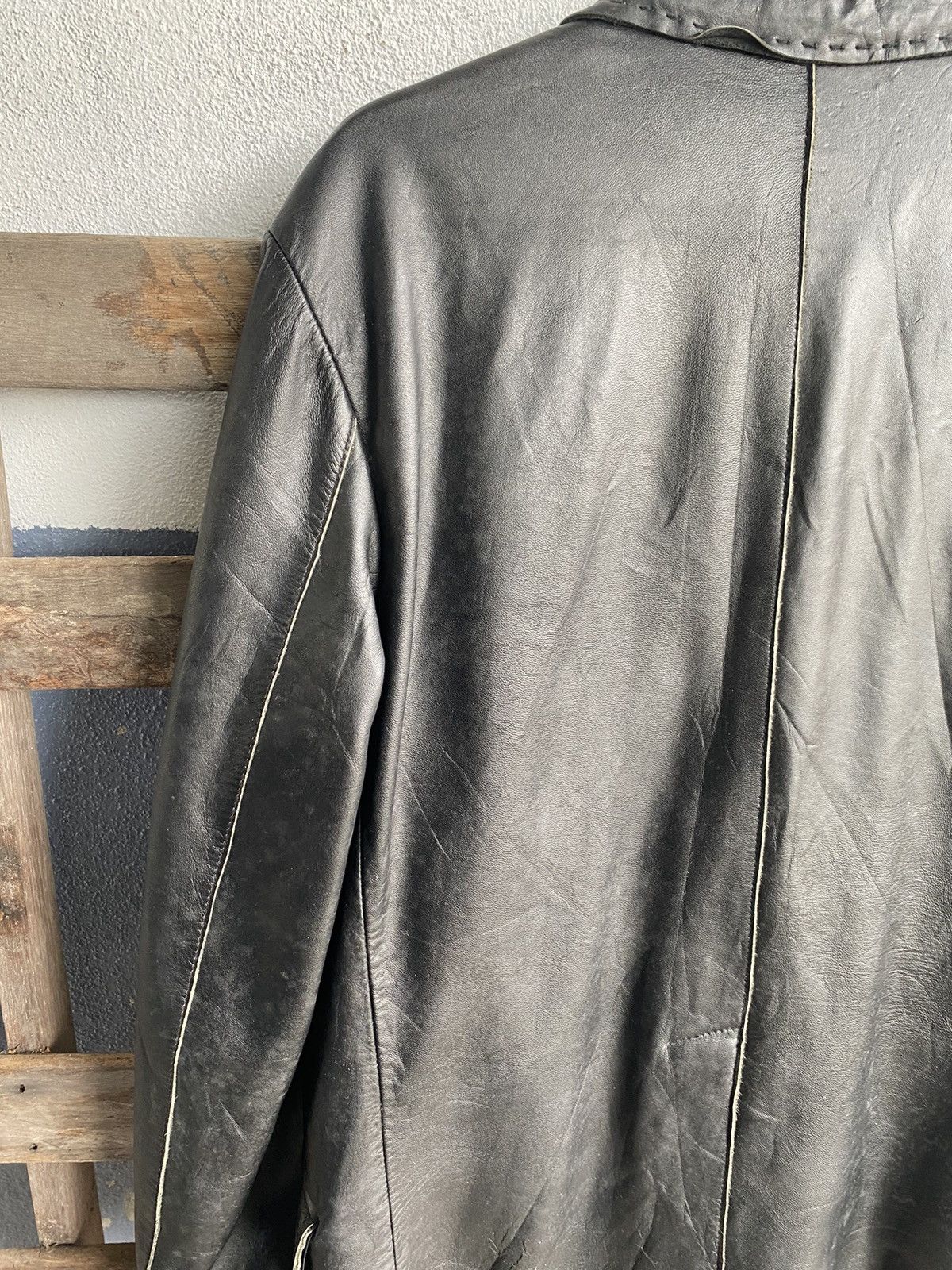 Genuine Leather Roberto Massini Genuine Horse Leather Black Jacket Size US M / EU 48-50 / 2 - 8 Thumbnail
