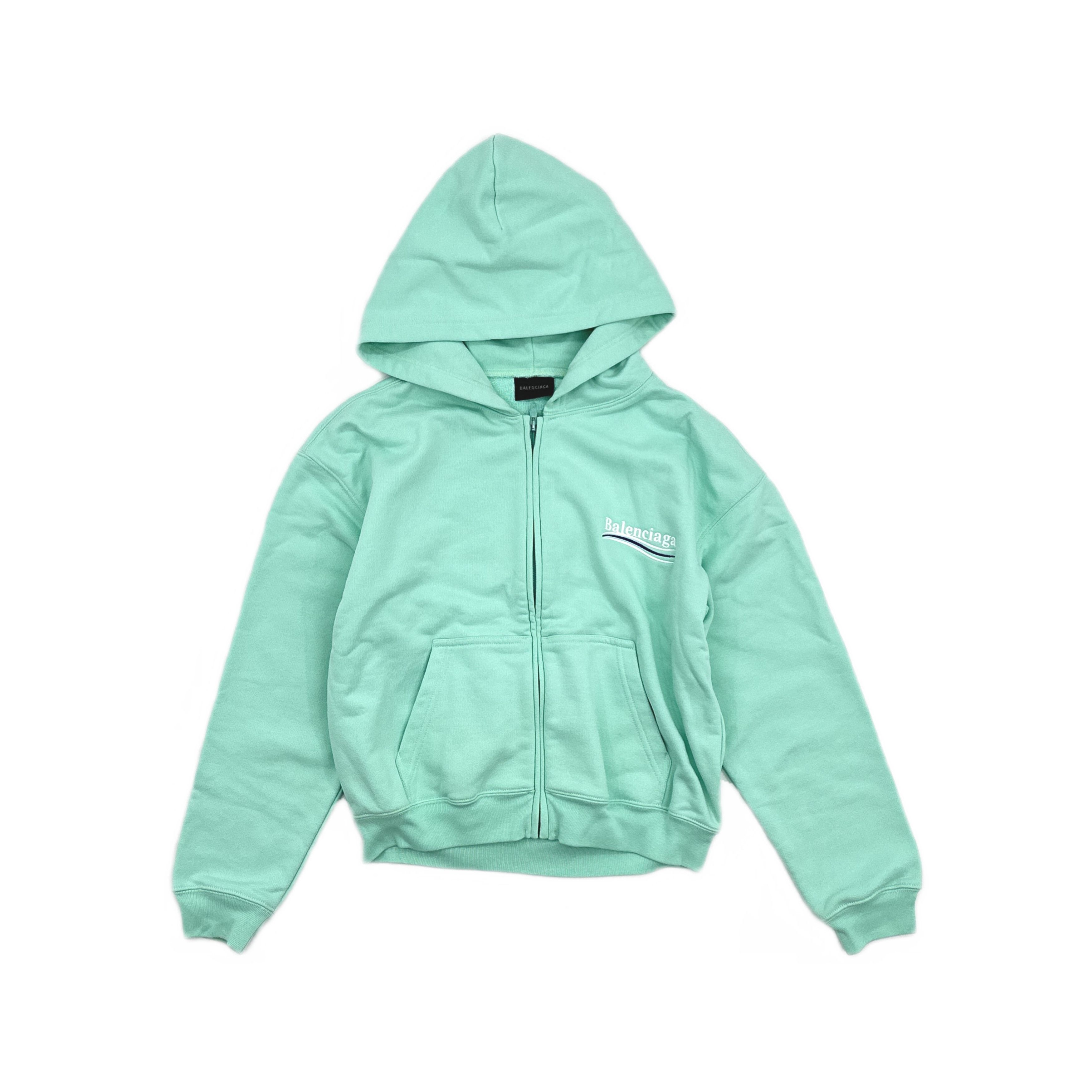 Balenciaga Balenciaga Wave Logo Zip Up Hoodie S Size S / US 4 / IT 40 - 1 Thumbnail