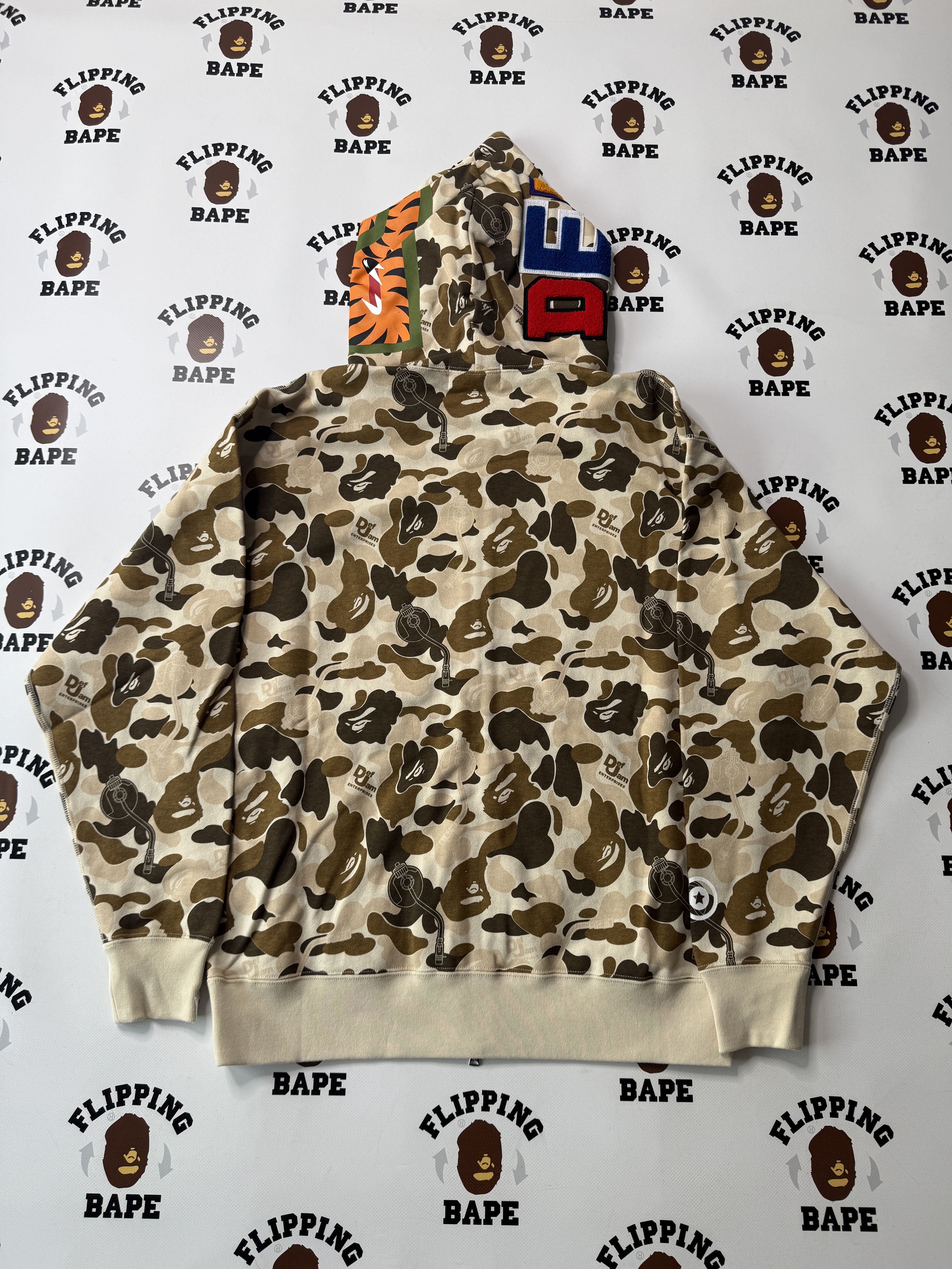 Bape BAPE X DEF JAM CAMO SHARK RELAXED FIT FULL ZIP HOODIE Size US M / EU 48-50 / 2 - 2 Thumbnail