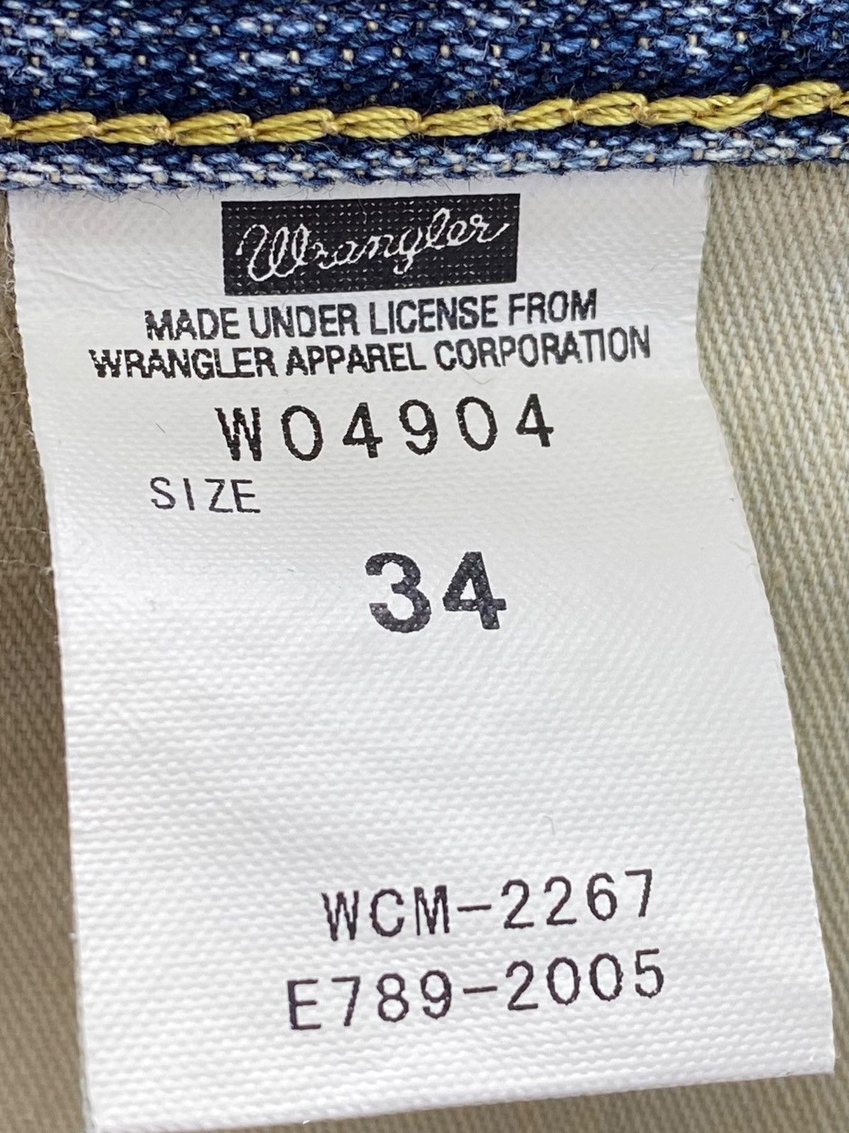 Wrangler Wrangler Faded Blue Wash Whiskered Straight Leg Style Jeans Size US 36 / EU 52 - 10 Thumbnail