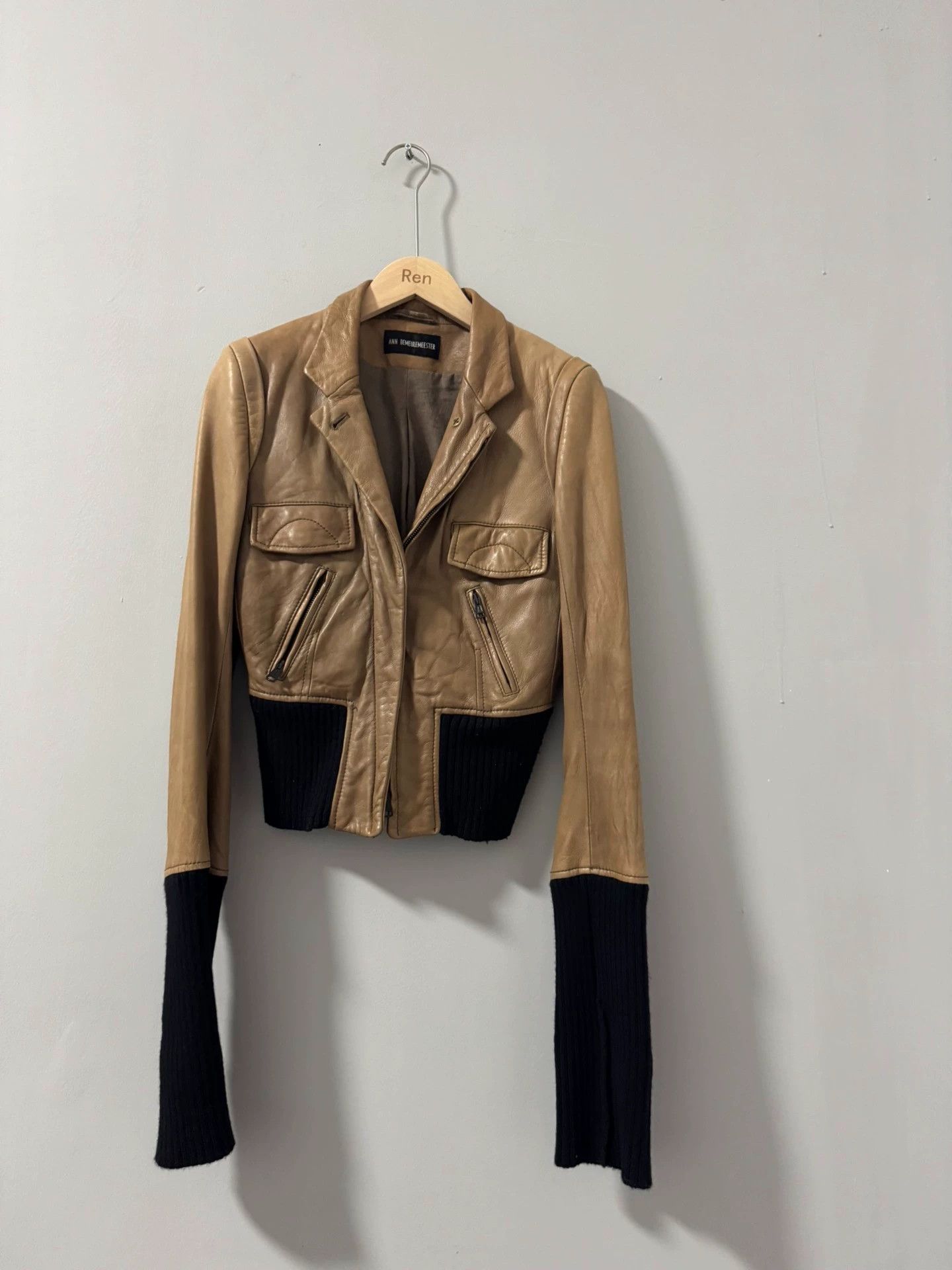 Ann Demeulemeester Ann demeulemeester 2006fw show-style leather jacket Size S / US 4 / IT 40 - 4 Thumbnail